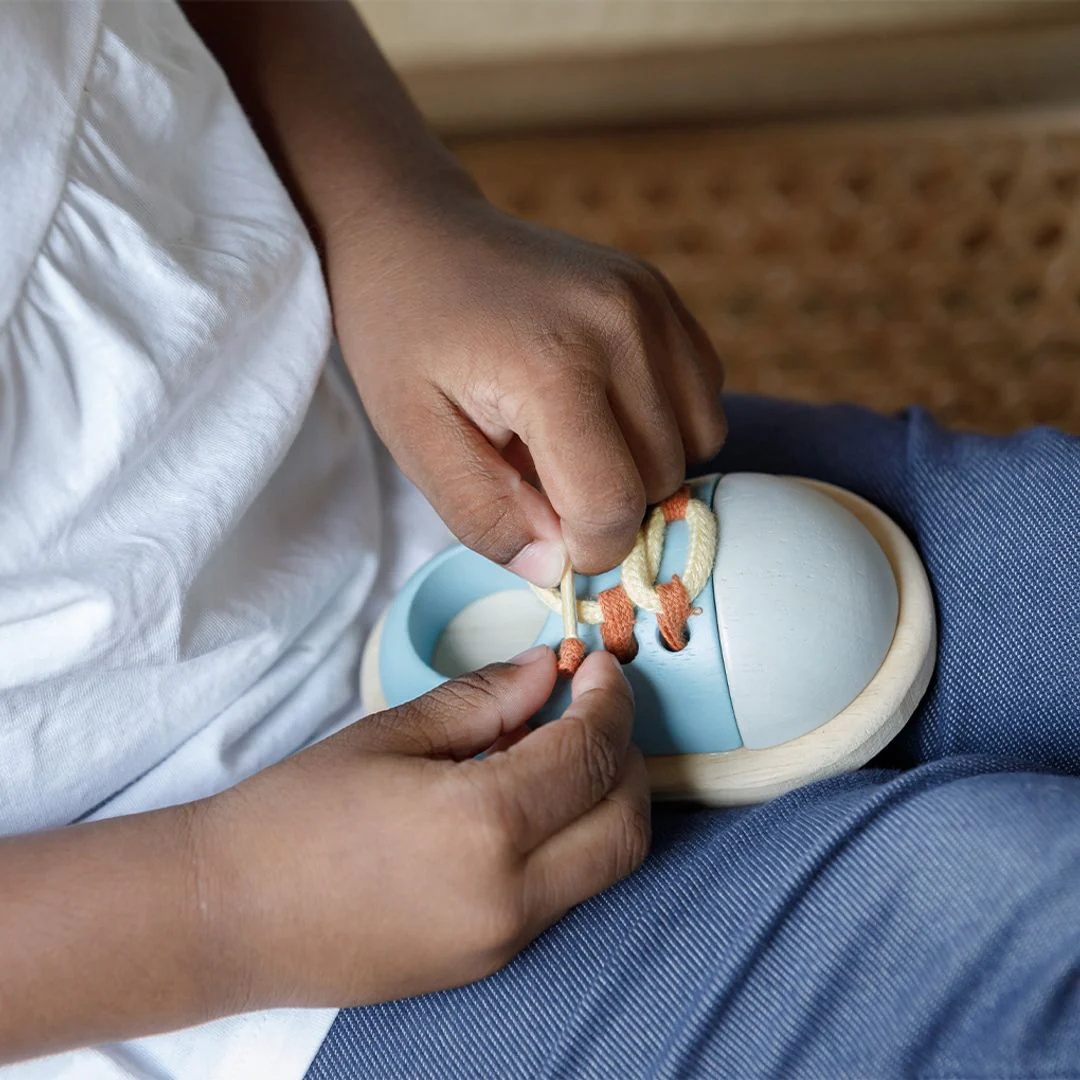 PlanToys Tie-Up Shoe - Orchard - Image 4