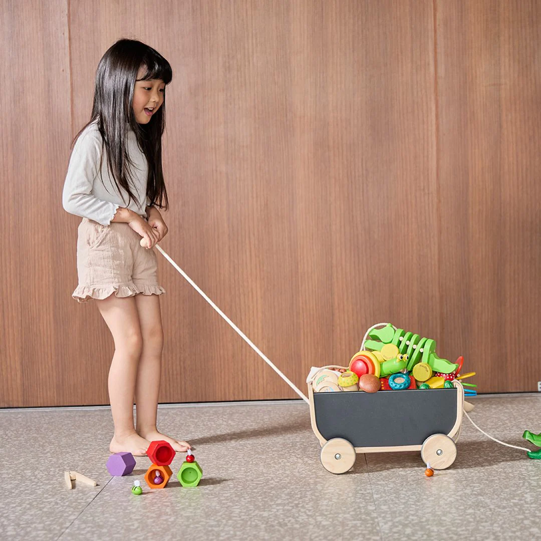 PlanToys Wagon - Black - Image 7