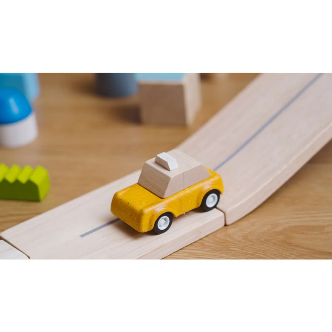 PlanToys Yellow Taxicab - Image 3