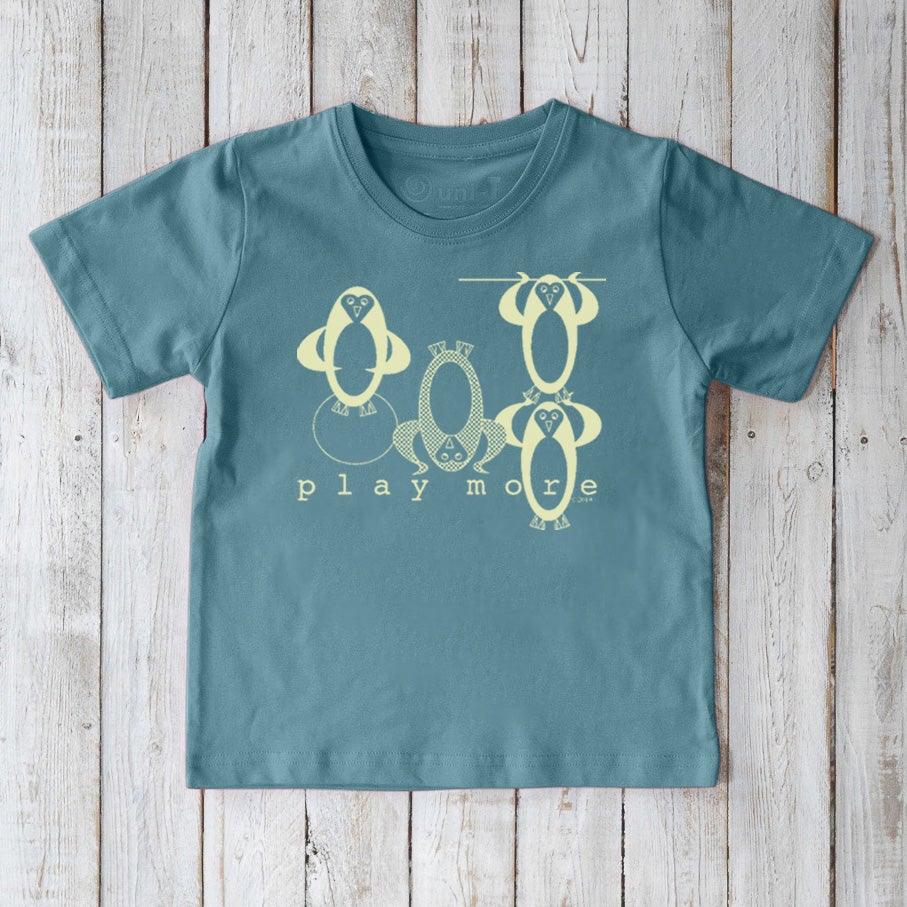 Uni-T "Play More" Penguin T-Shirt for Kids - Image 4