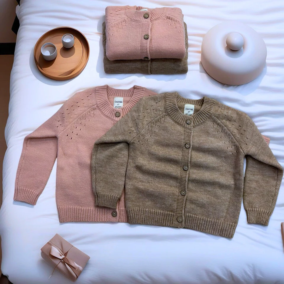 ozznekshoes Premium Organic Cotton Cardigan |Cozy Kids Sweater - Image 10