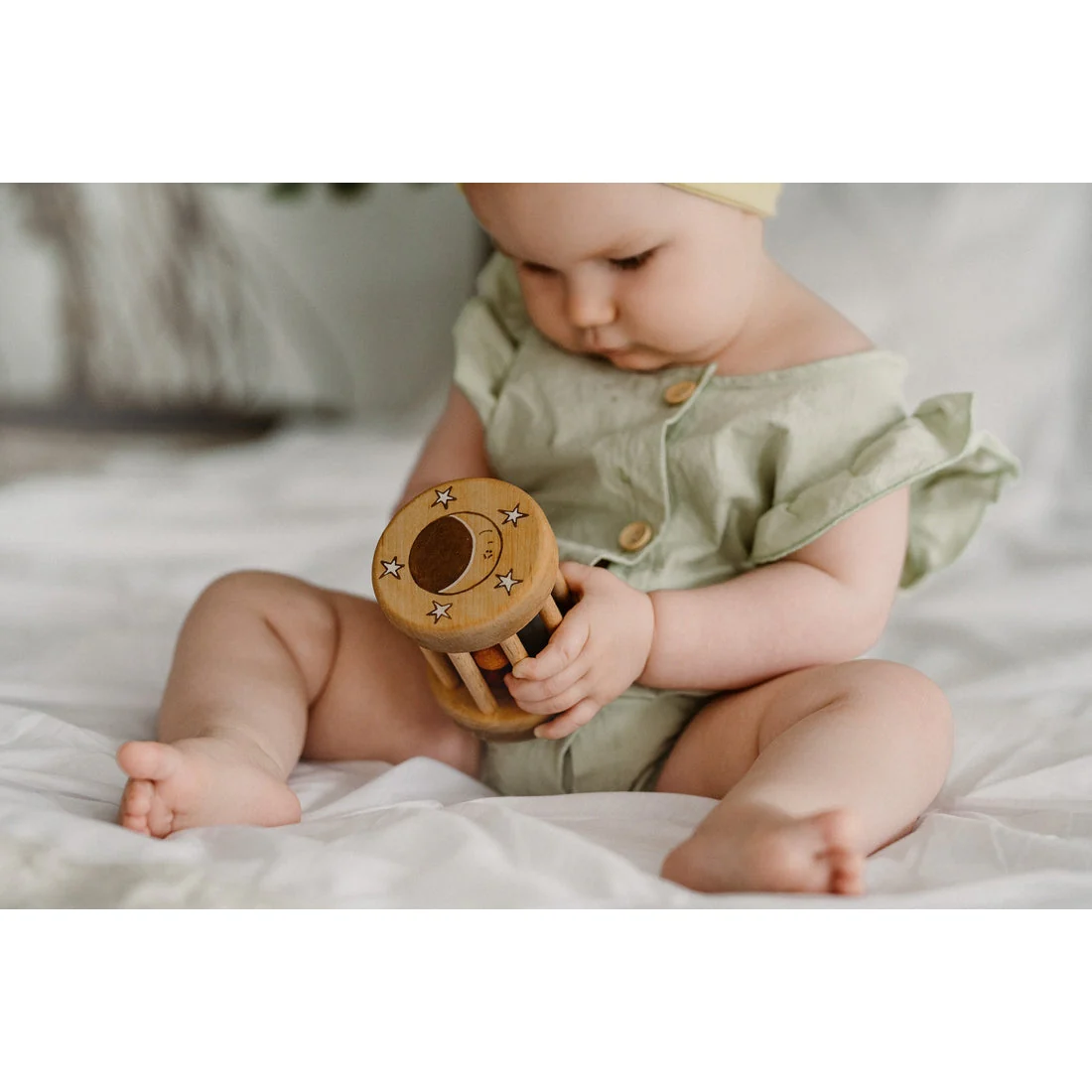 Wooden Rolling Rattle - Image 3
