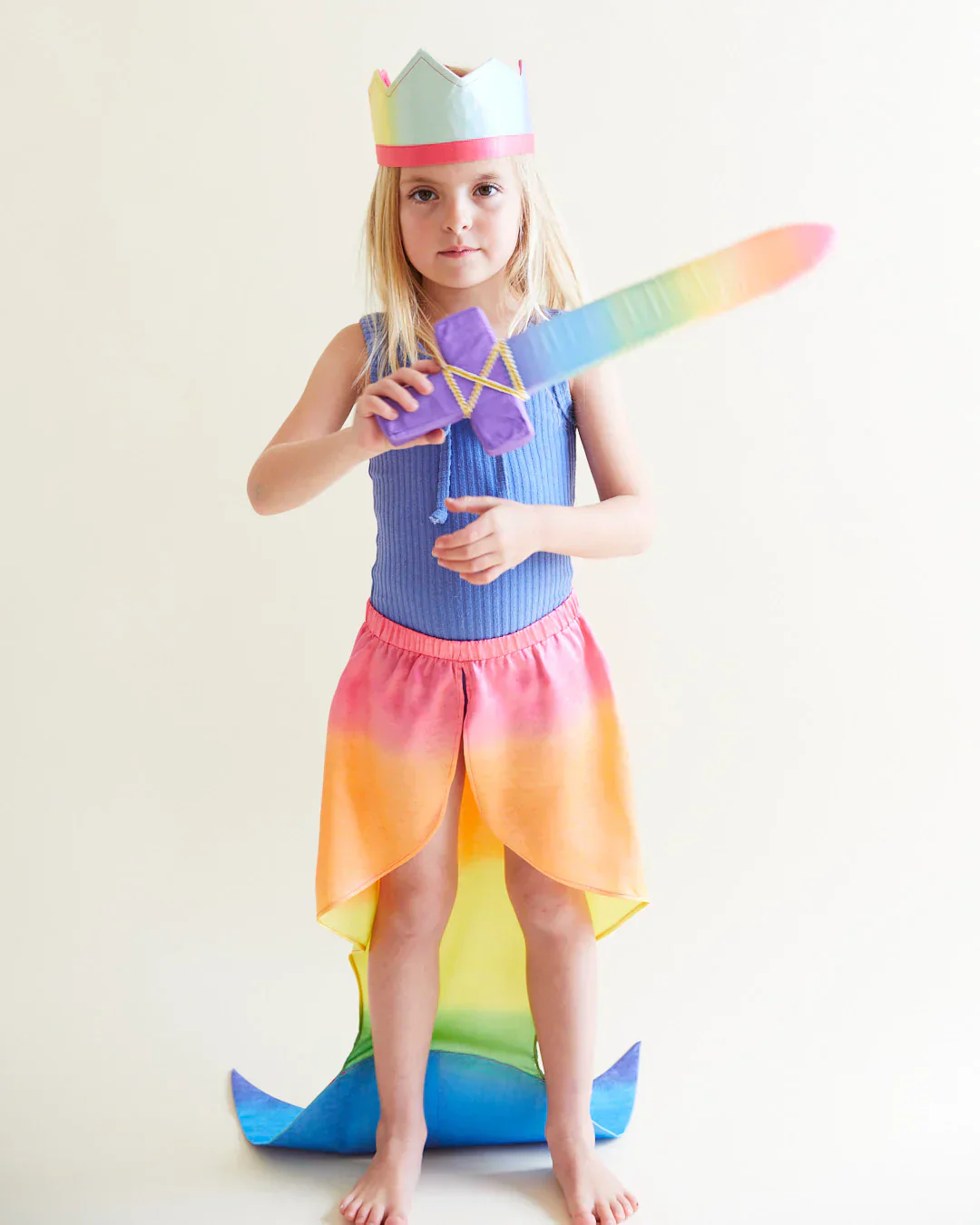Sarah's Silks Large Rainbow Mermaid Tail - Image 4