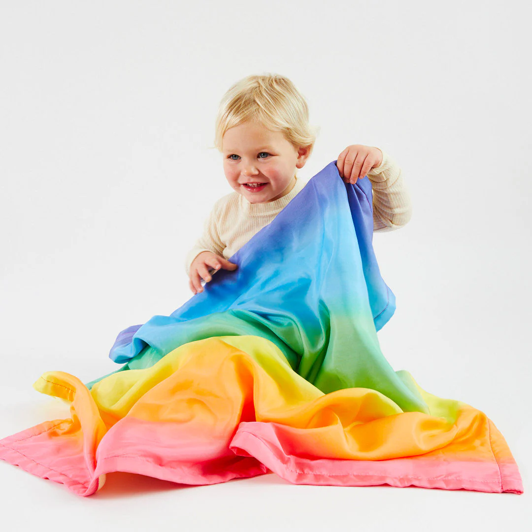 Sarah's Silks Rainbow Baby Blanket - Image 5