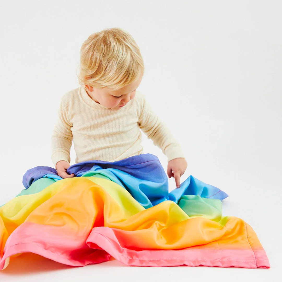 Sarah's Silks Rainbow Baby Blanket - Image 6