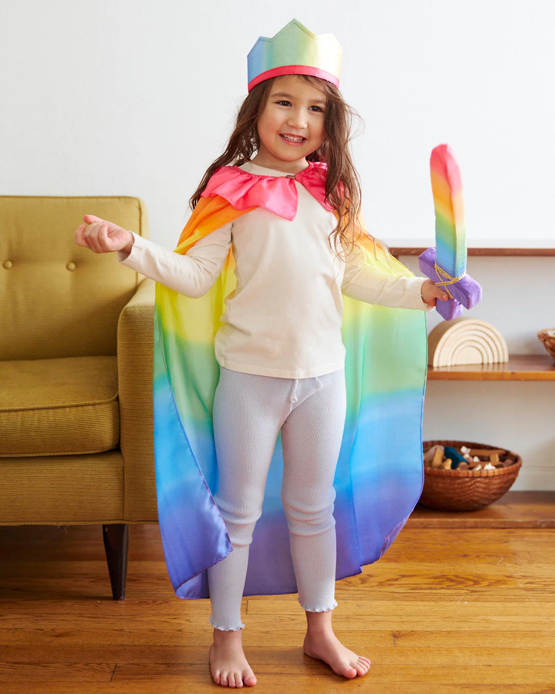 Sarah's Silks Rainbow Cape - Image 3