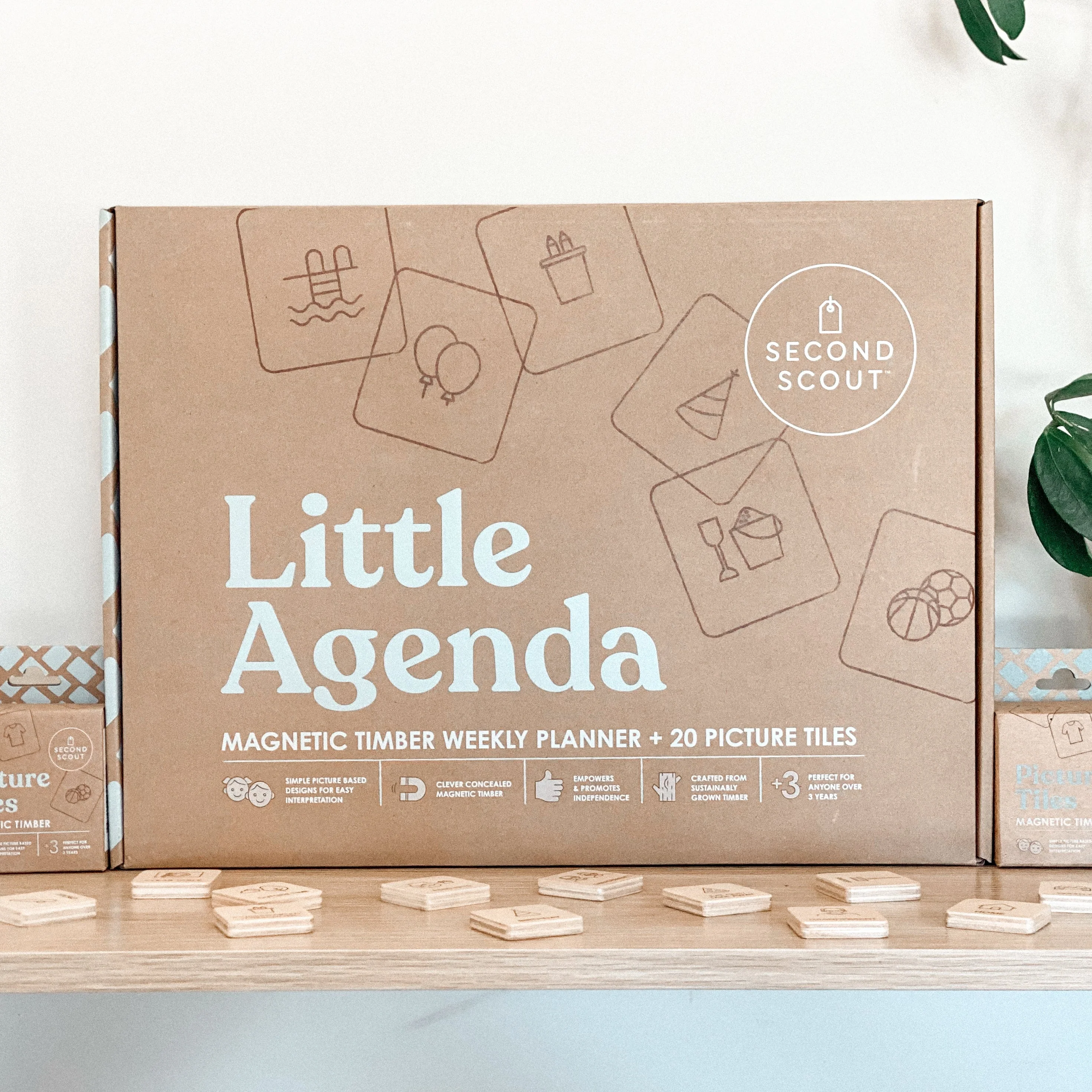 Second Scout Little Agenda Magnetic Wood Weekly Planner - Image 6
