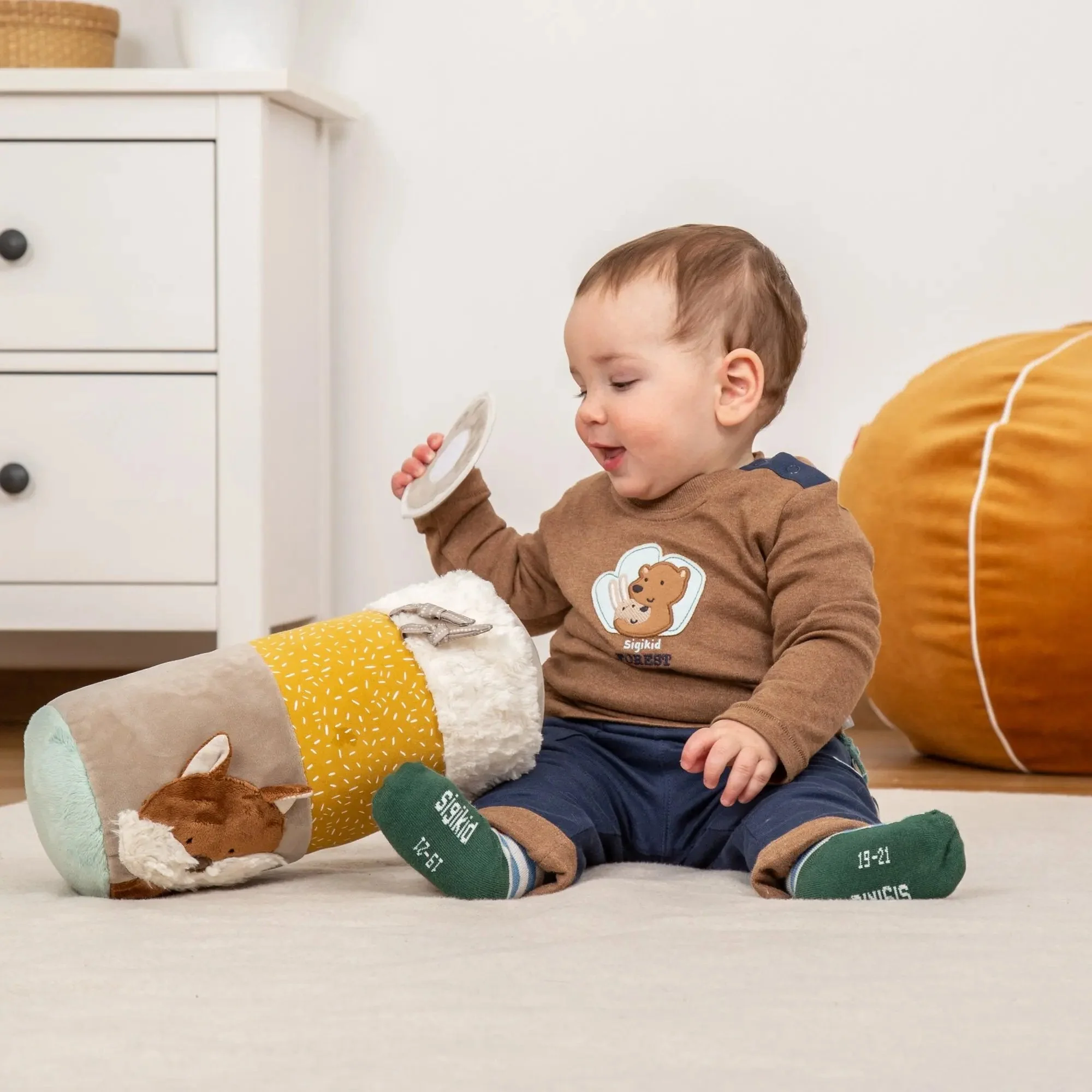 Sigikid Fox Activity Roll with Rattle - Image 2