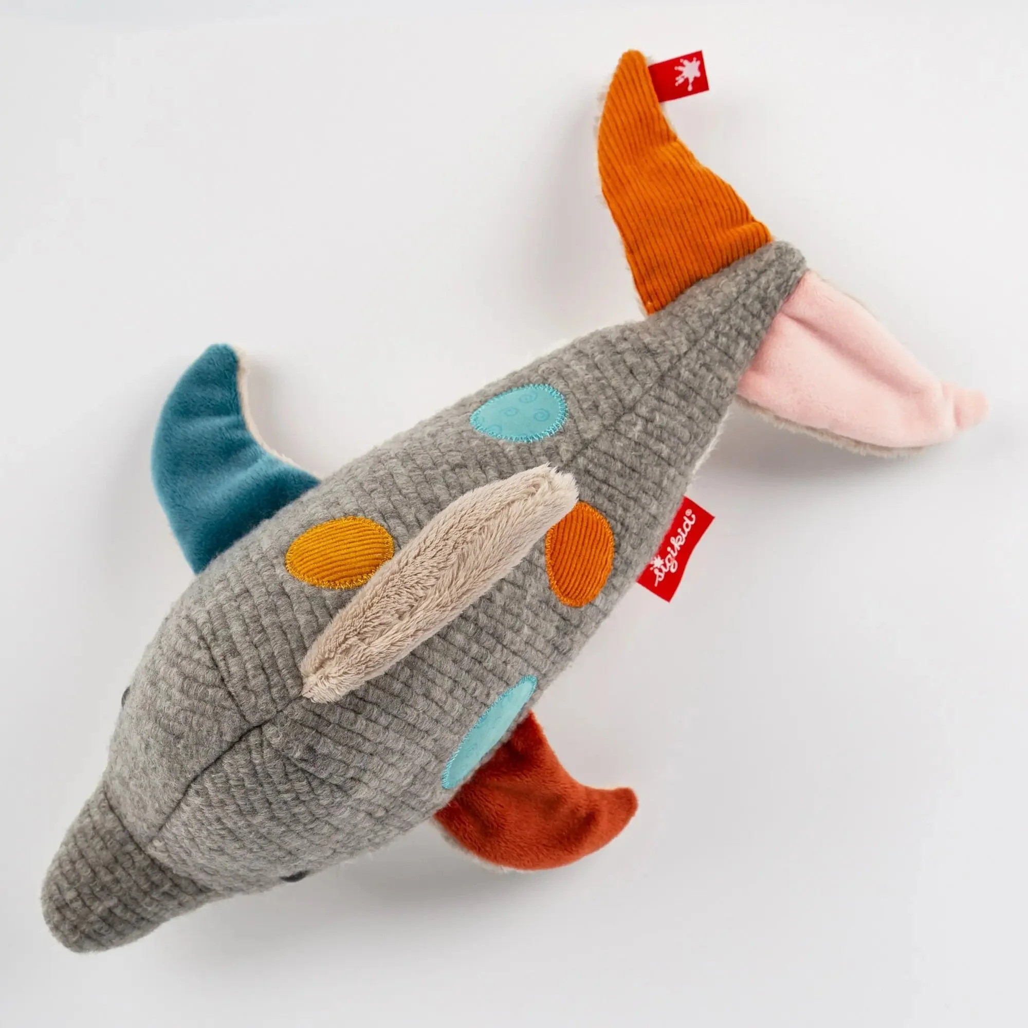 Sigikid Patchwork Dolphin Plush Toy - Image 3