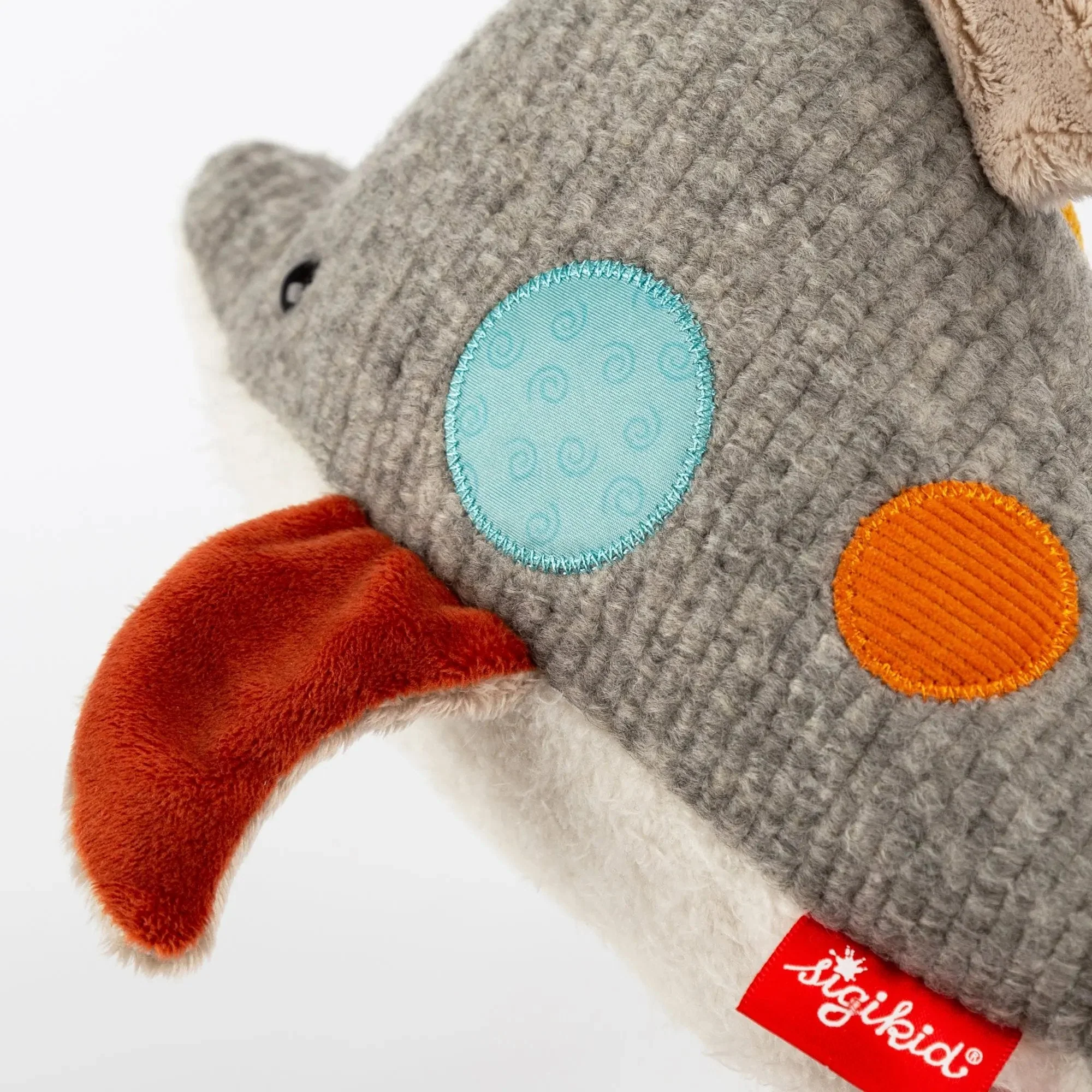Sigikid Patchwork Dolphin Plush Toy - Image 6
