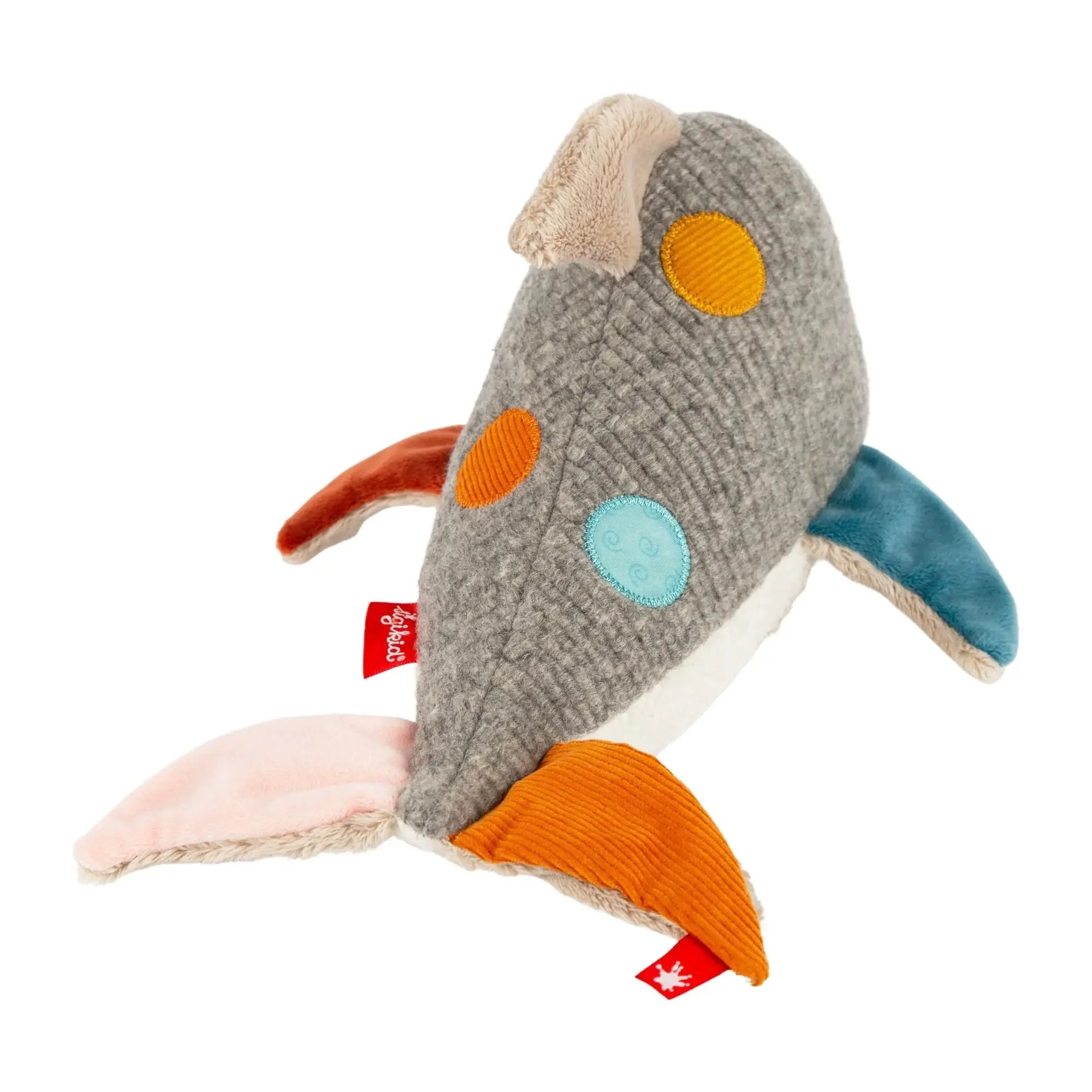 Sigikid Patchwork Dolphin Plush Toy - Image 9
