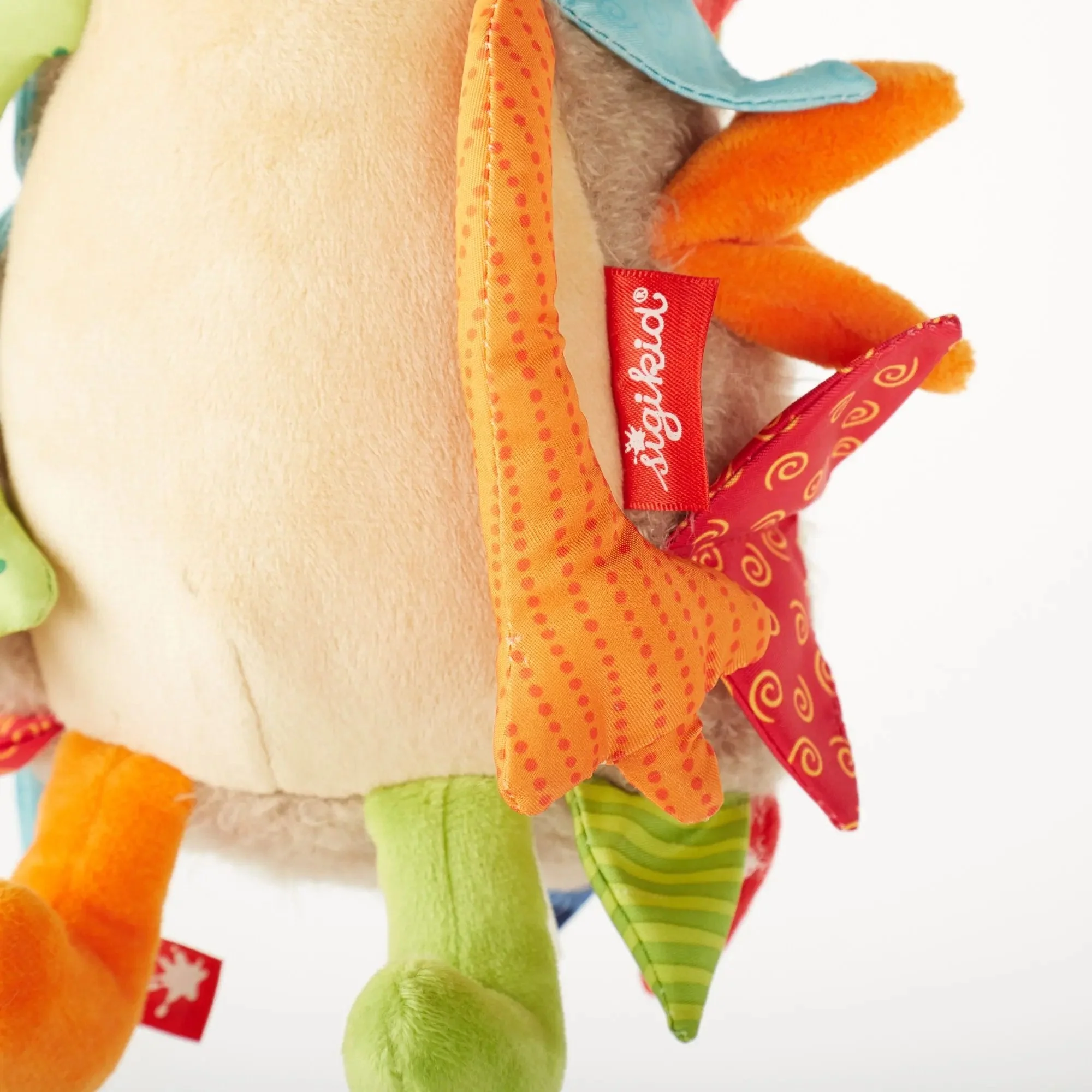 Sigikid Patchwork Hedgehog Plush Toy - Image 5