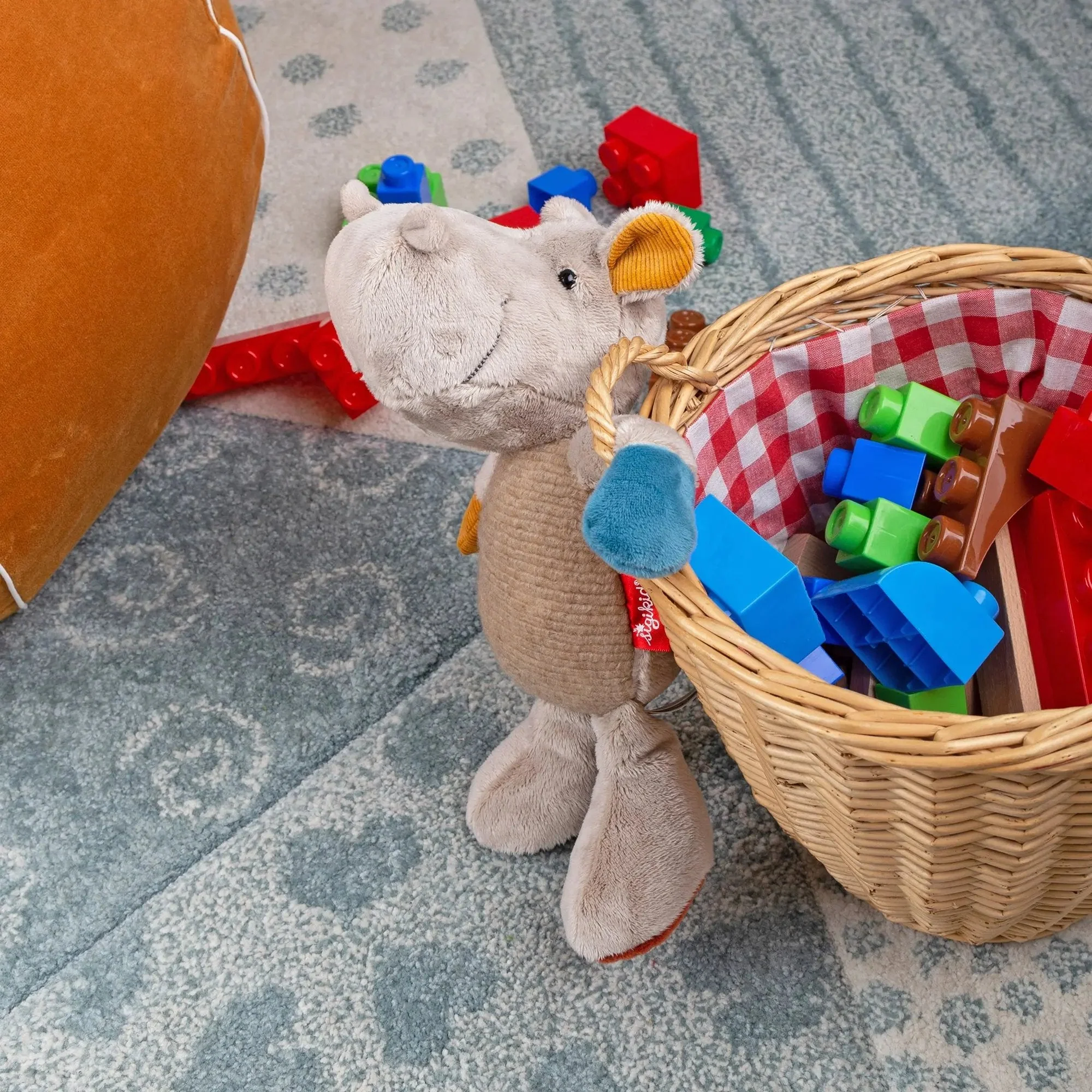 Sigikid Patchwork Hippo Plush Toy - Image 10