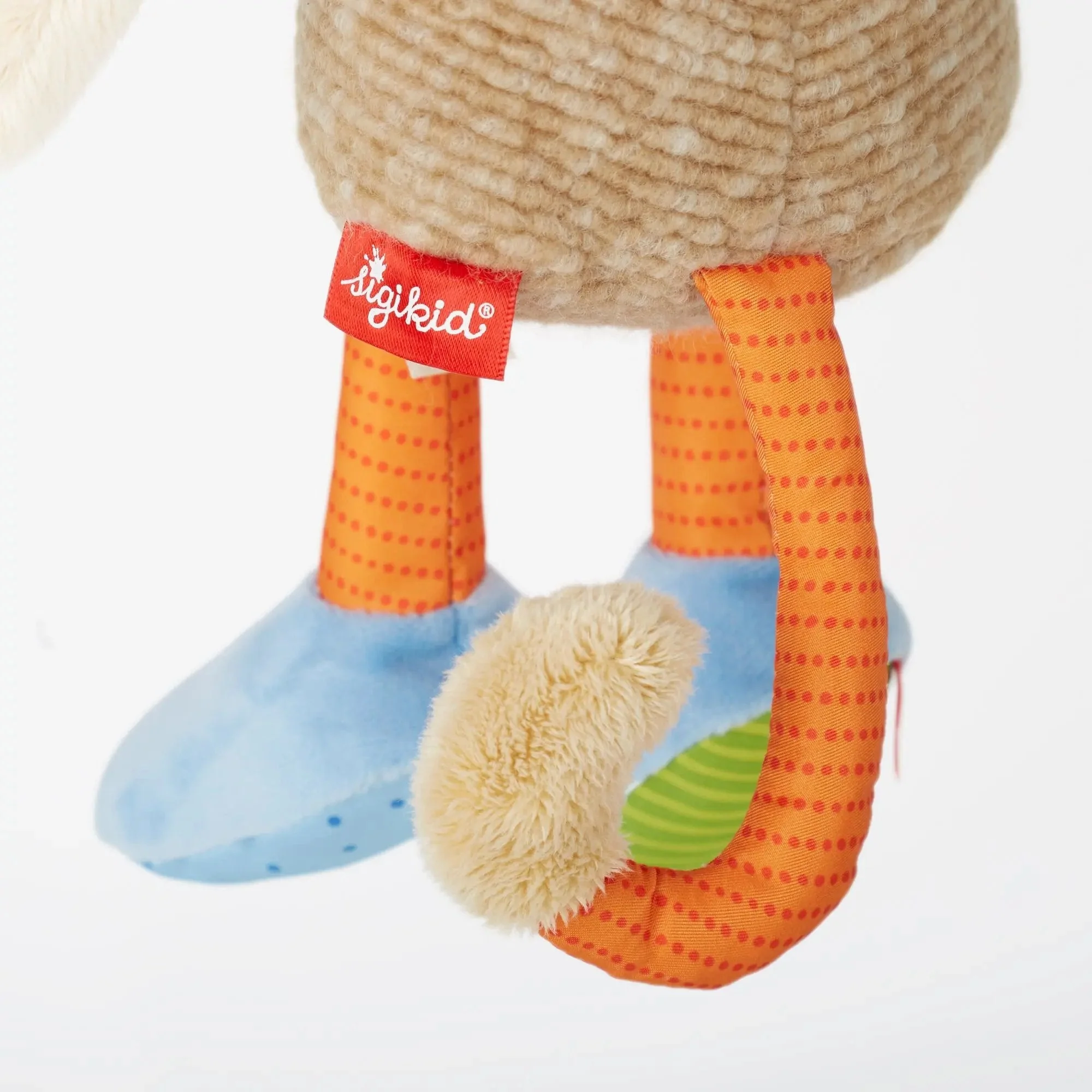 Sigikid Patchwork Tiger Plush Toy - Image 4