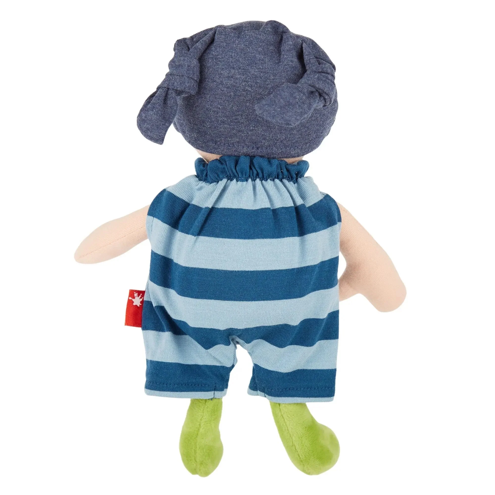 Sigikid Plush Doll with Blue Outfit - Image 4