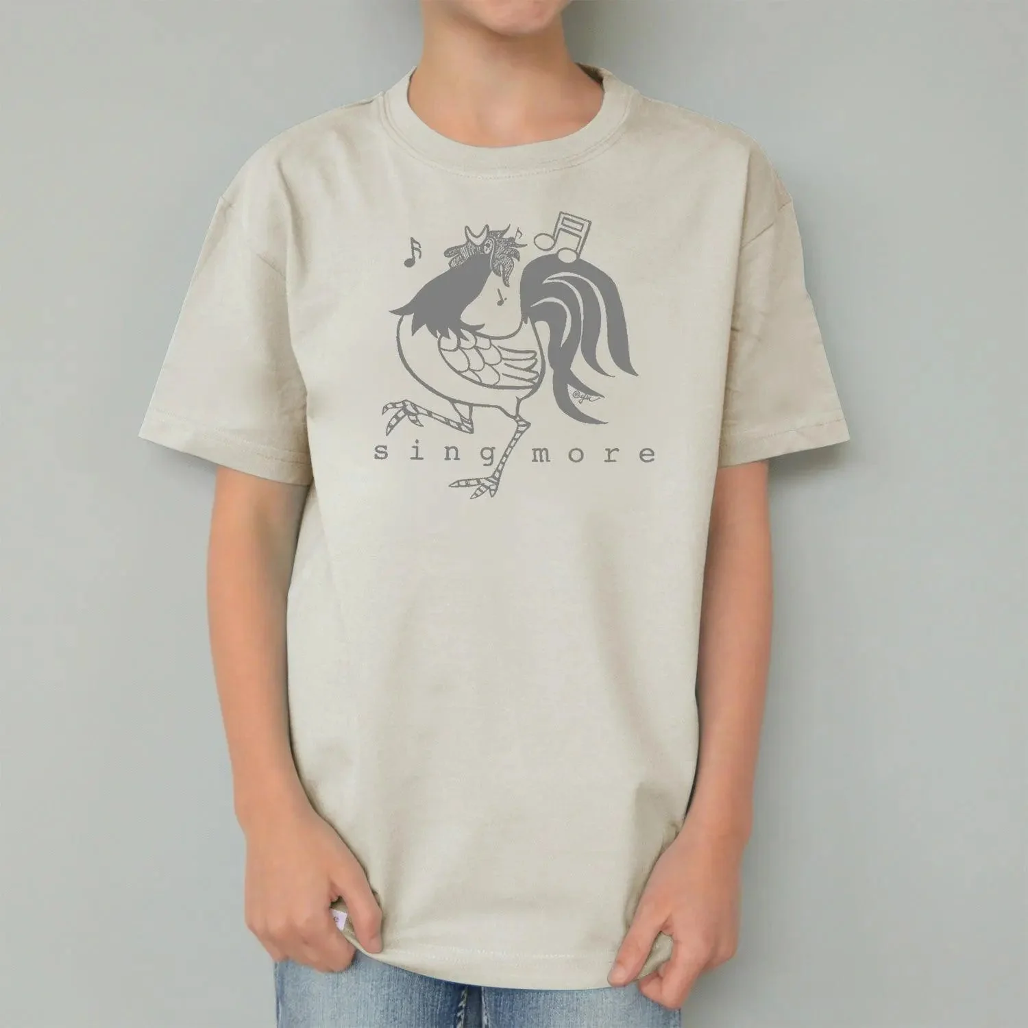 Uni-T "Sing More" Rooster T-Shirt for Kids - Image 8