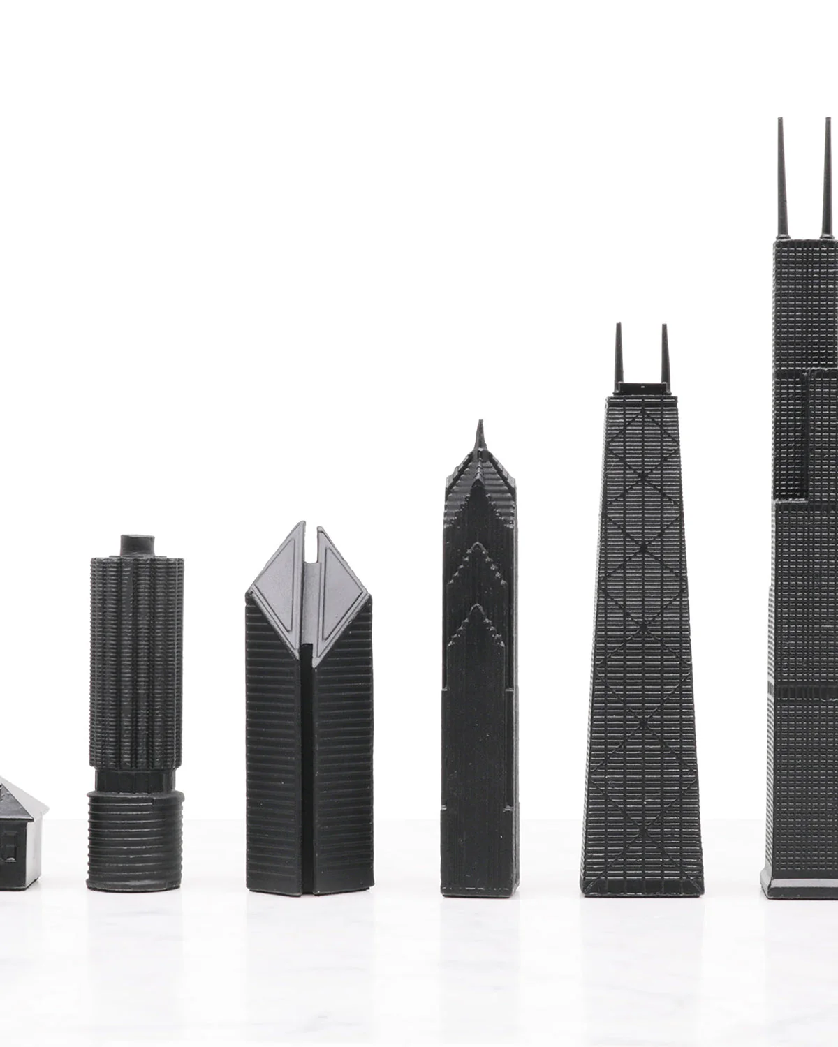 Skyline Chess Chess Set Stainless Steel CHICAGO Edition with Chicago Wood Map Board - Image 3