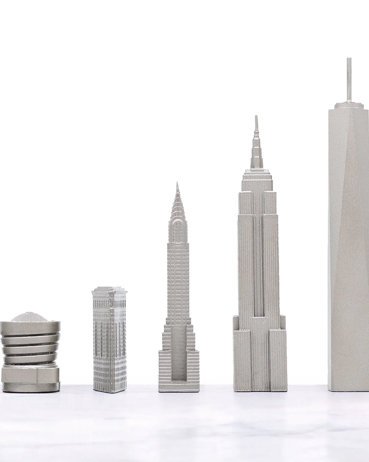 Skyline Chess Chess Set Stainless Steel NEW YORK Edition with Wood Map Board - Image 6