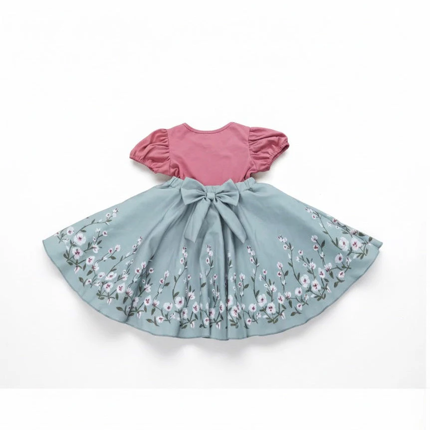 ozznekshoes Soft and Breathable Organic Cotton Girl Dress | Bloom - Image 4