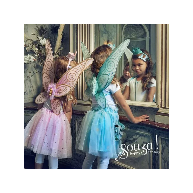 Souza Angelina Fairy Costume – Skirt and Wings Set (mint green) - Image 4