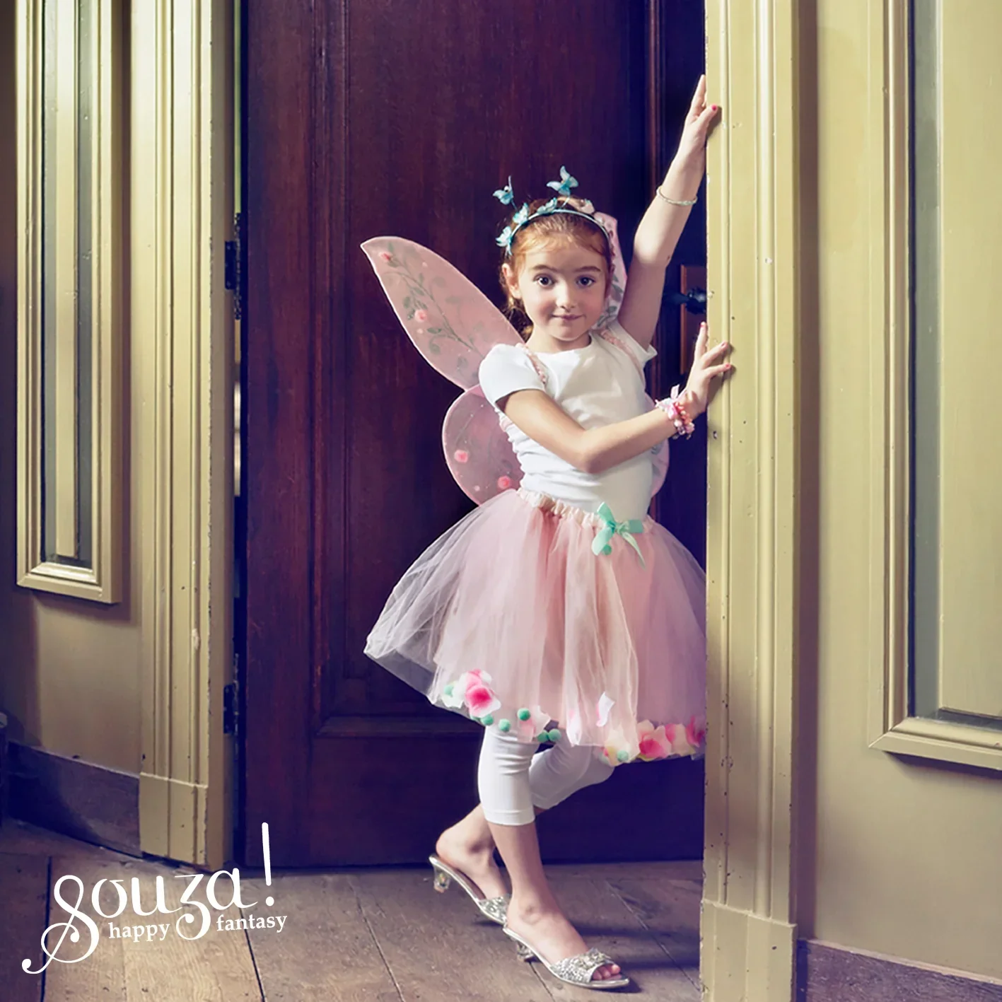 Souza Elody Fairy Costume – Skirt and Wings Set (pink) - Image 2