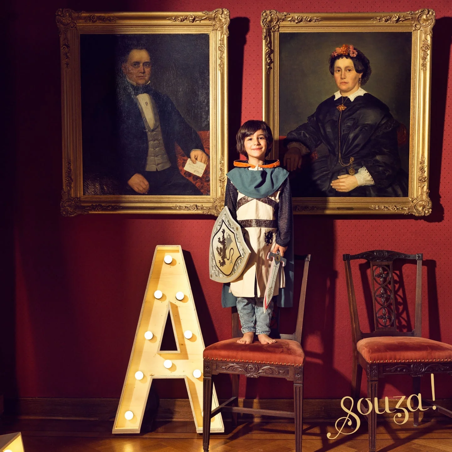 Souza Geoffrey Knight Costume for Kids - Image 3