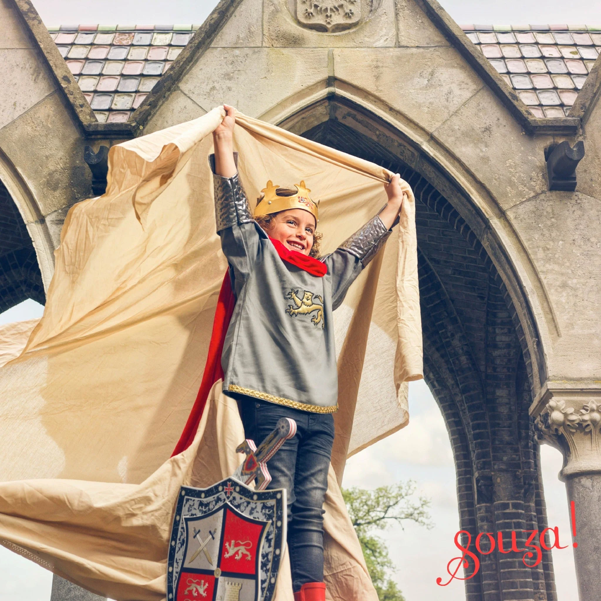 Souza King Arthur Knight Costume for Kids - Image 3