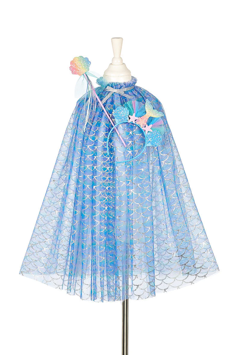 Souza Marlya Mermaid Costume Cape Set w/ headband & wand - Image 4