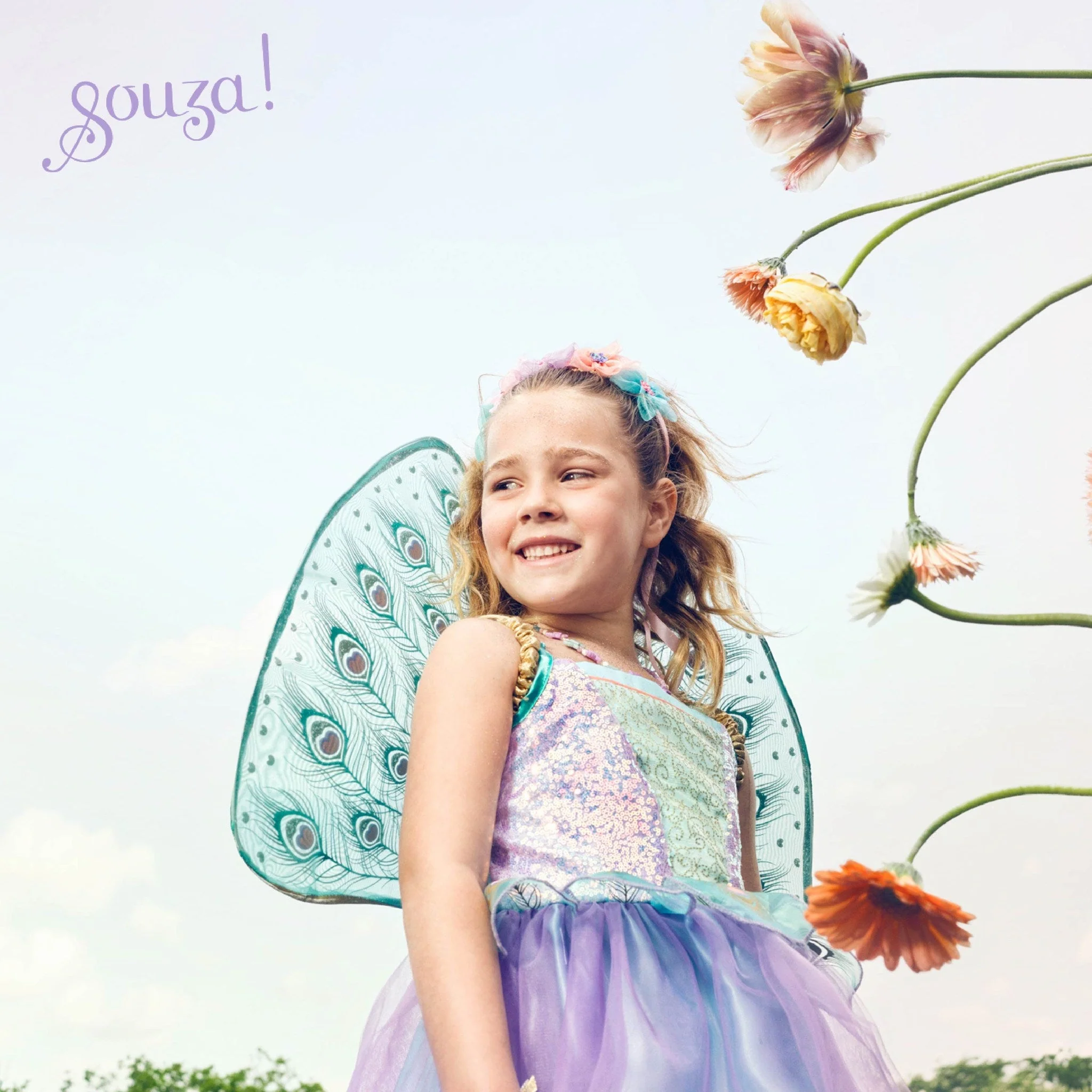 Souza Tamara Fairy Costume – Dress and Wings Set (multicolor) - Image 3