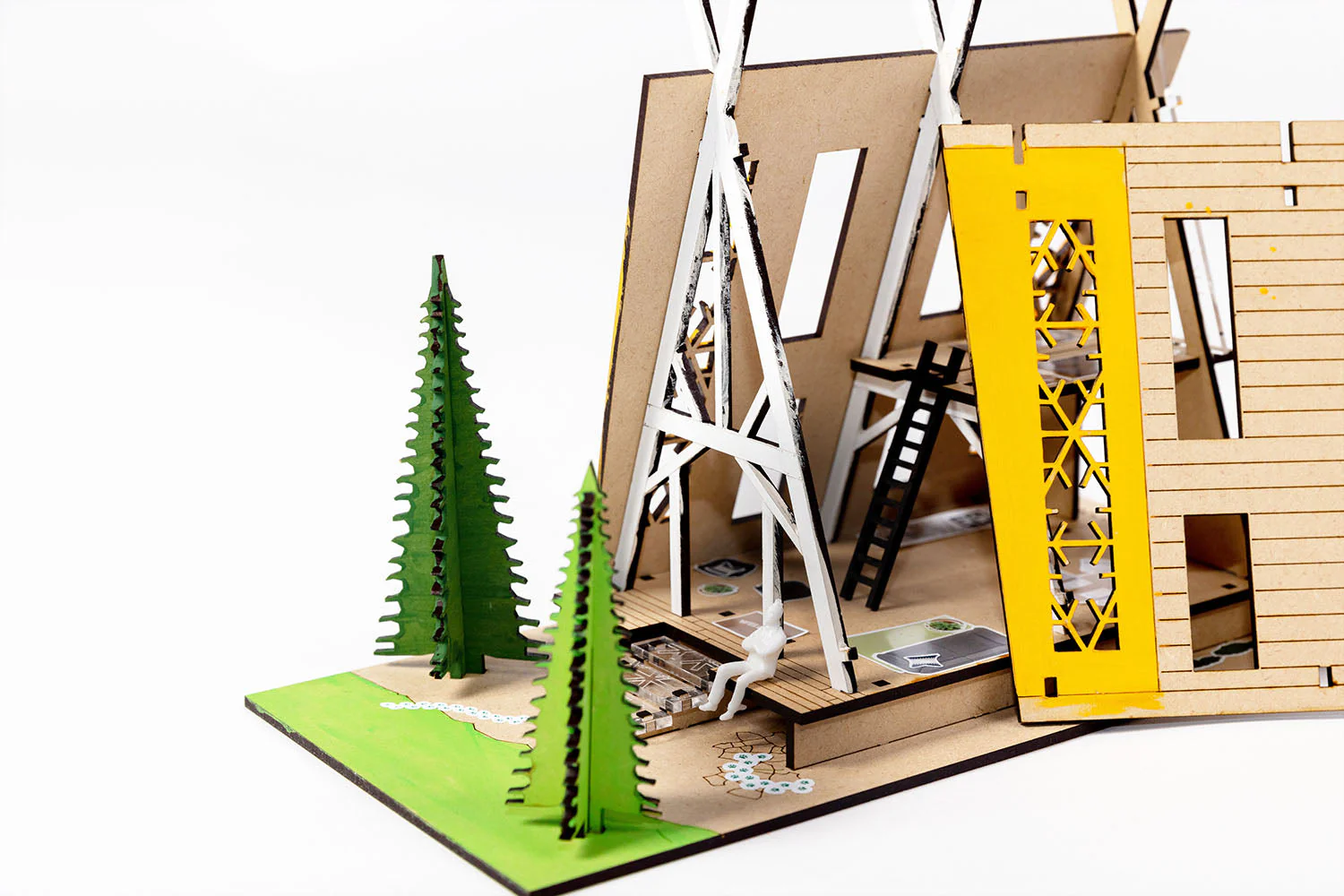 Stix-Brix EVERGREEN CABIN - Image 2