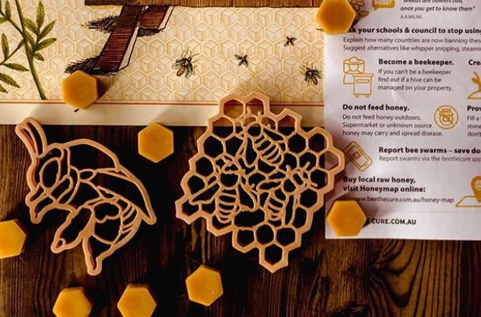 Teddy Bear Bee & Honey Comb Eco Cutter (2 Pieces) - Image 2