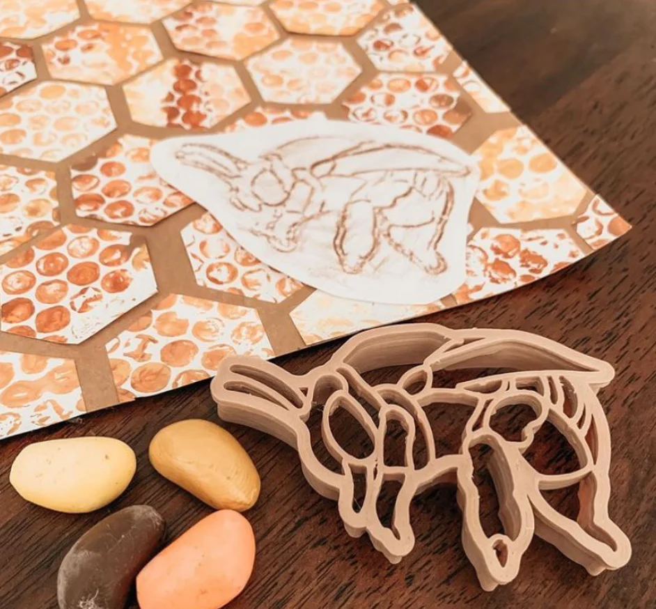 Teddy Bear Bee & Honey Comb Eco Cutter (2 Pieces) - Image 3