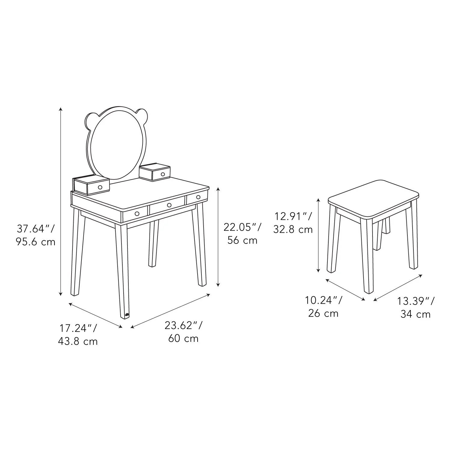 Tender Leaf Forest Dressing Table - Image 6