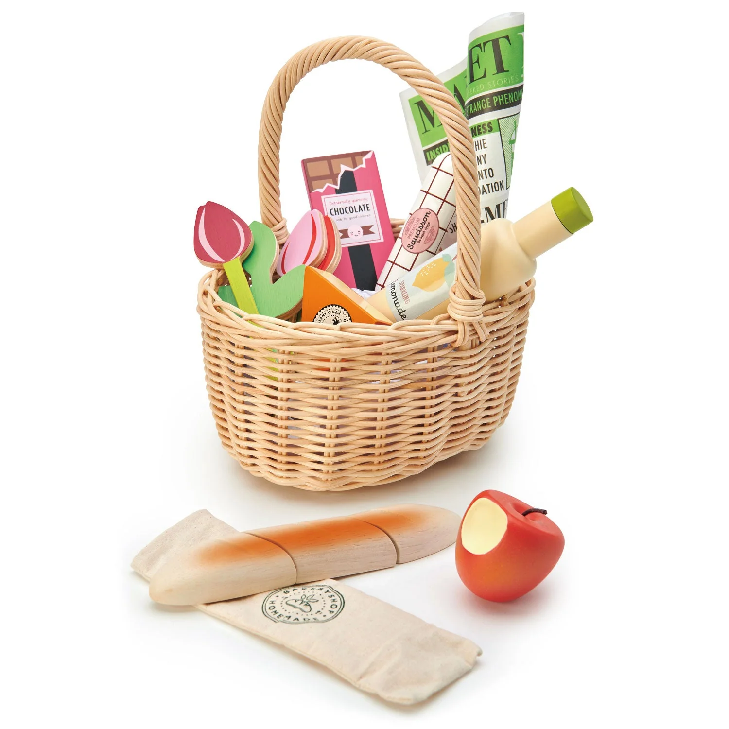 Tender Leaf Wicker Shopping Basket - Image 4