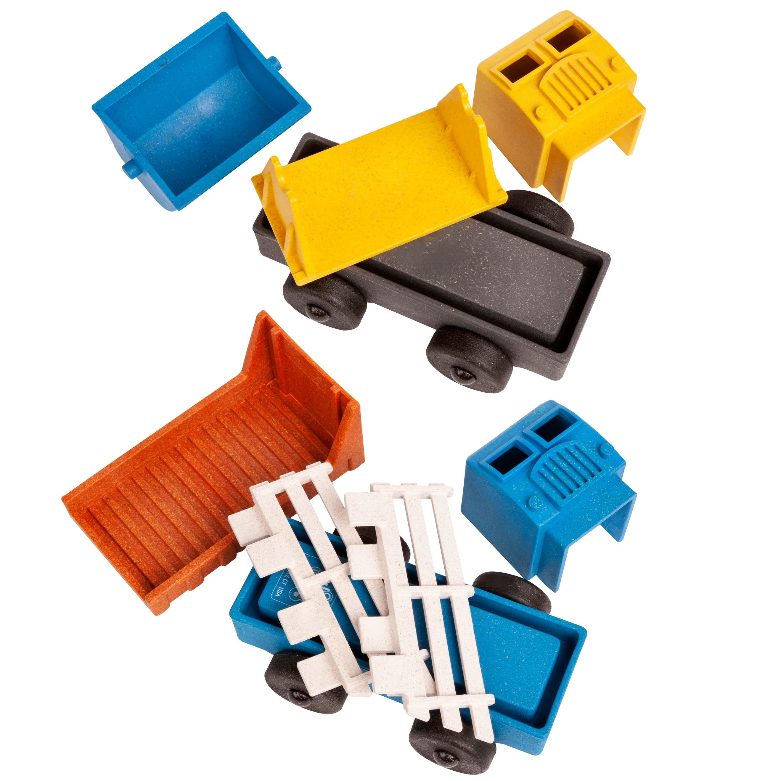 Luke's Toy Factory Tipper Truck and Stake Truck 2 Pack - Image 4