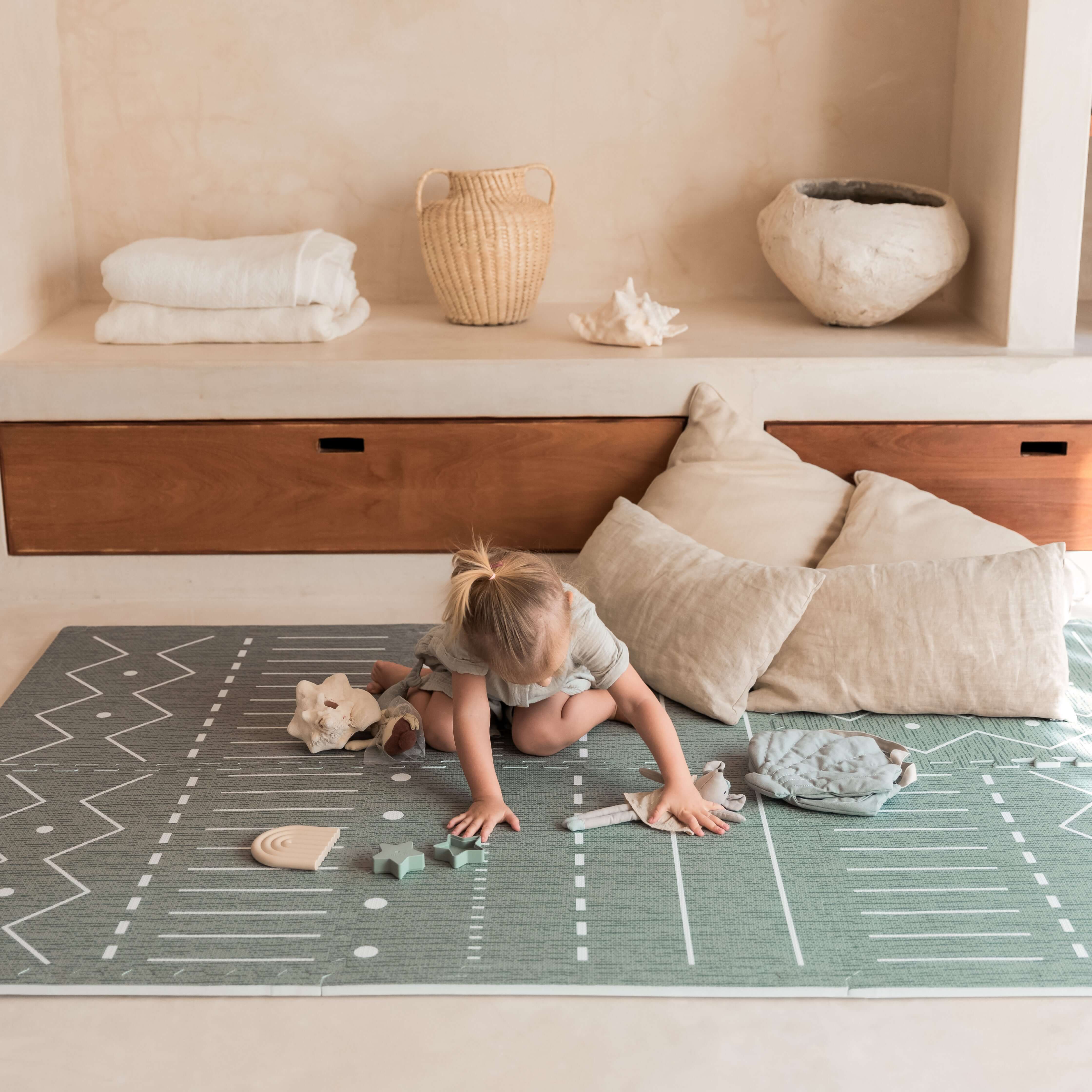 Toddlekind Haven Playmat | Berber - Moss - Image 6