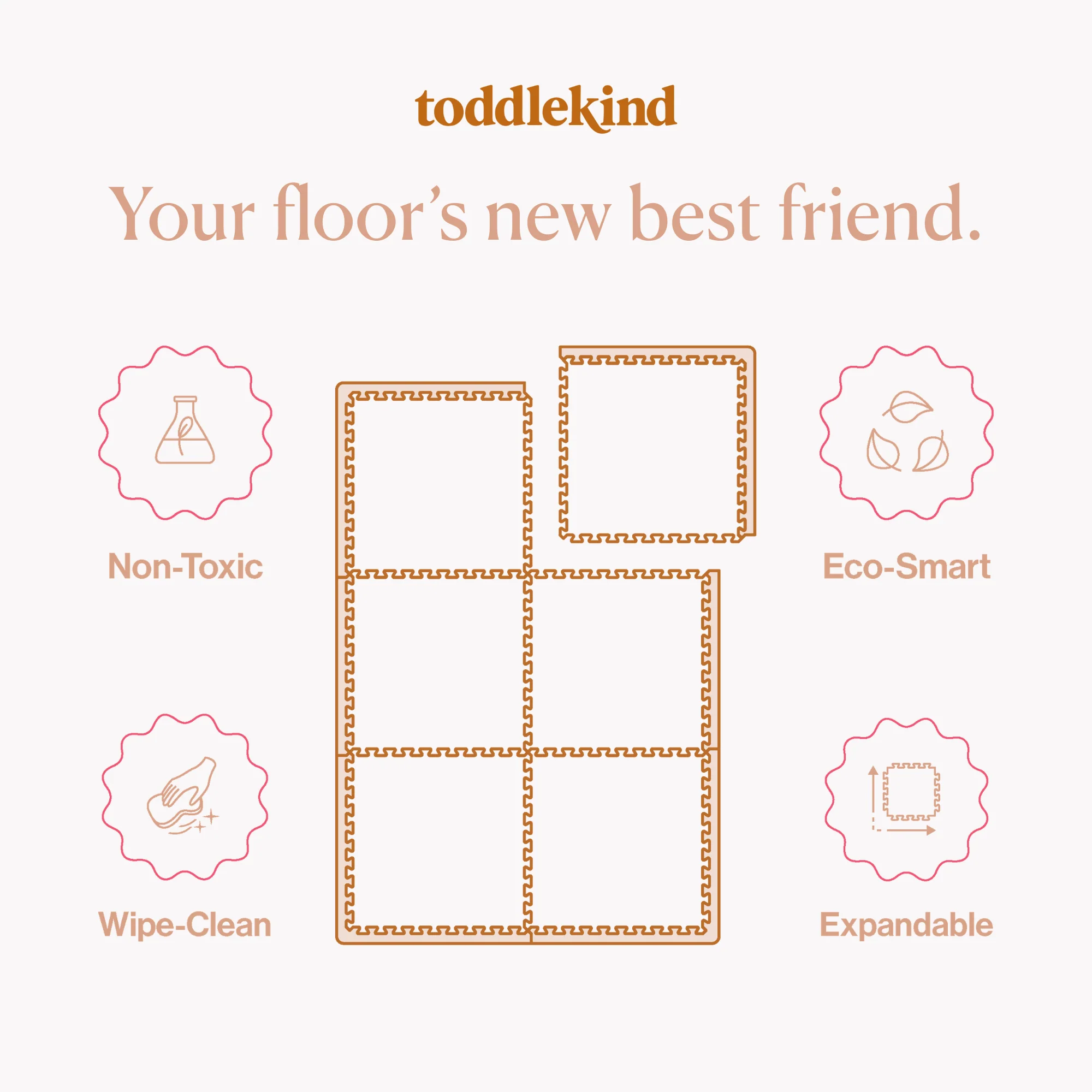 Toddlekind Haven Playmat | Deco - Ecru - Image 10