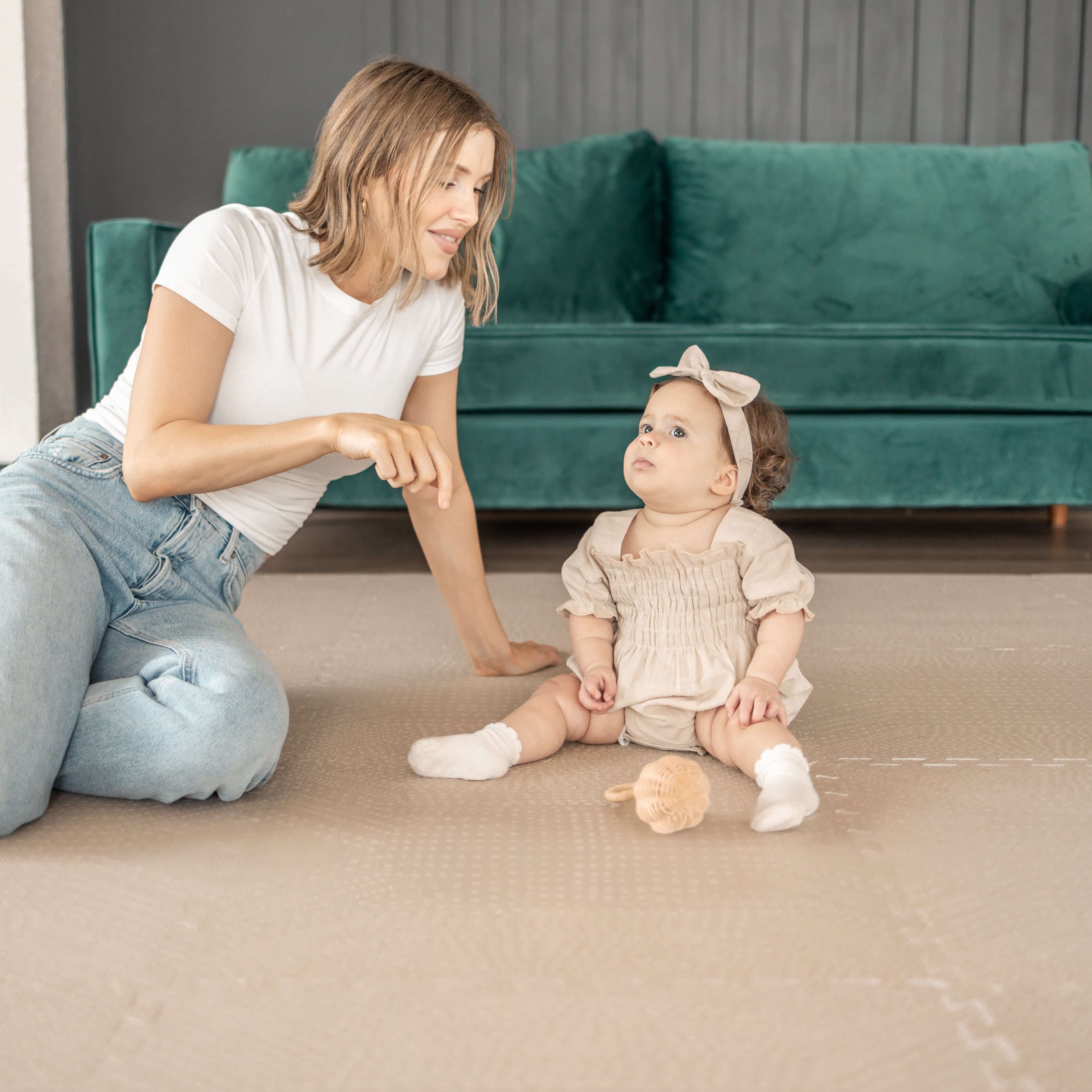 Toddlekind Haven Playmat | Deco - Latte - Image 12