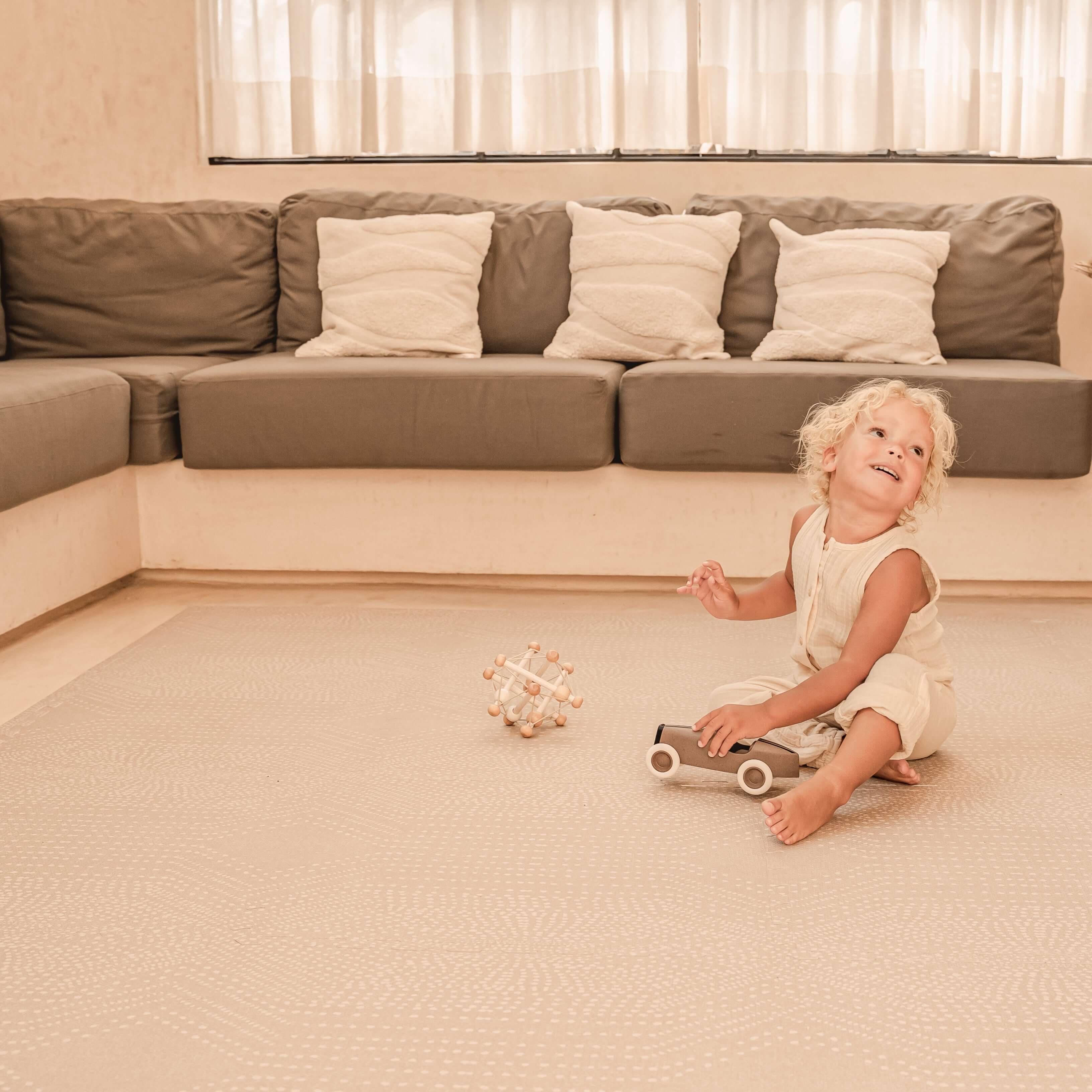 Toddlekind Haven Playmat | Deco - Latte - Image 6