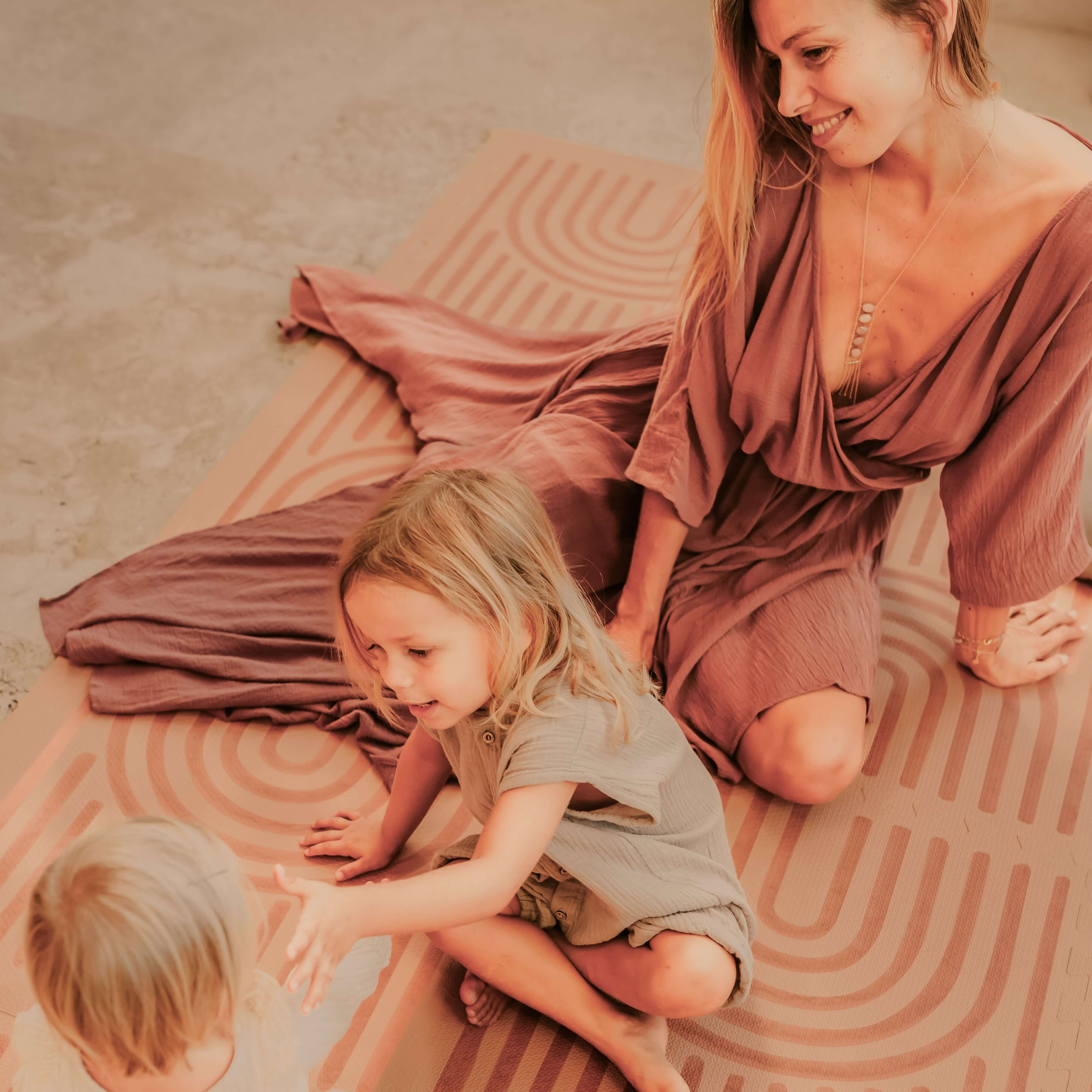 Toddlekind Haven Playmat | Linear - Camel - Image 4