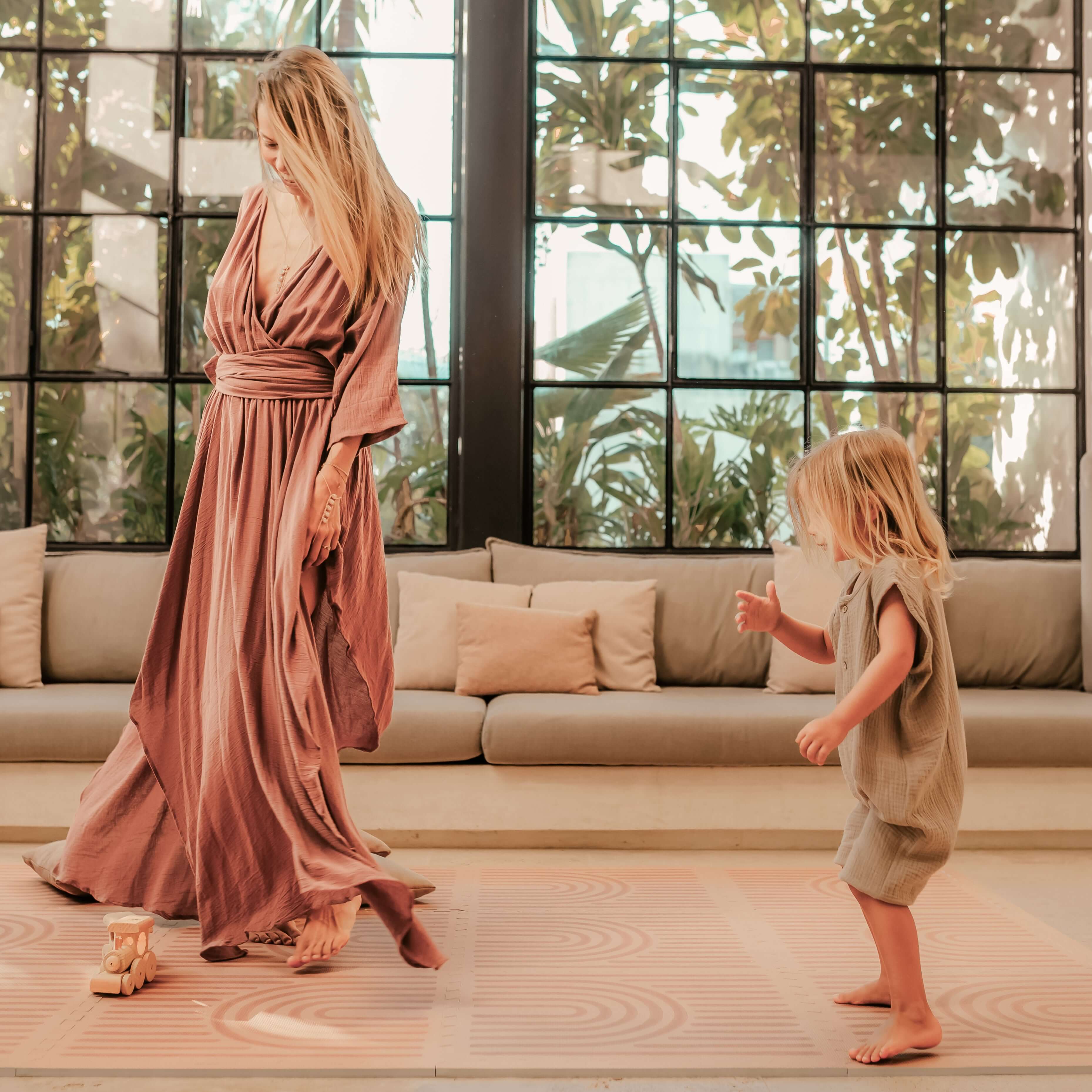 Toddlekind Haven Playmat | Linear - Camel - Image 7