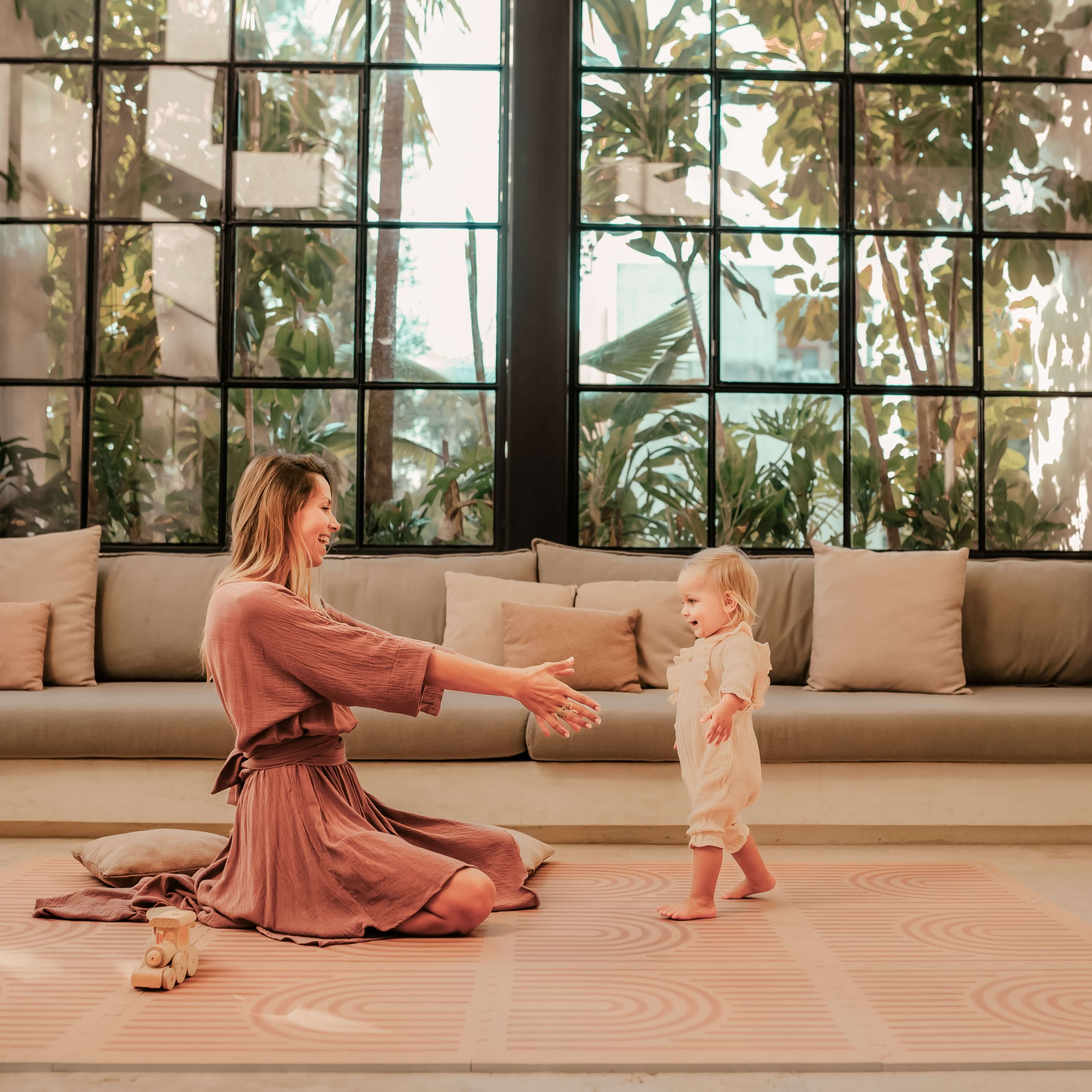 Toddlekind Haven Playmat | Linear - Camel - Image 8