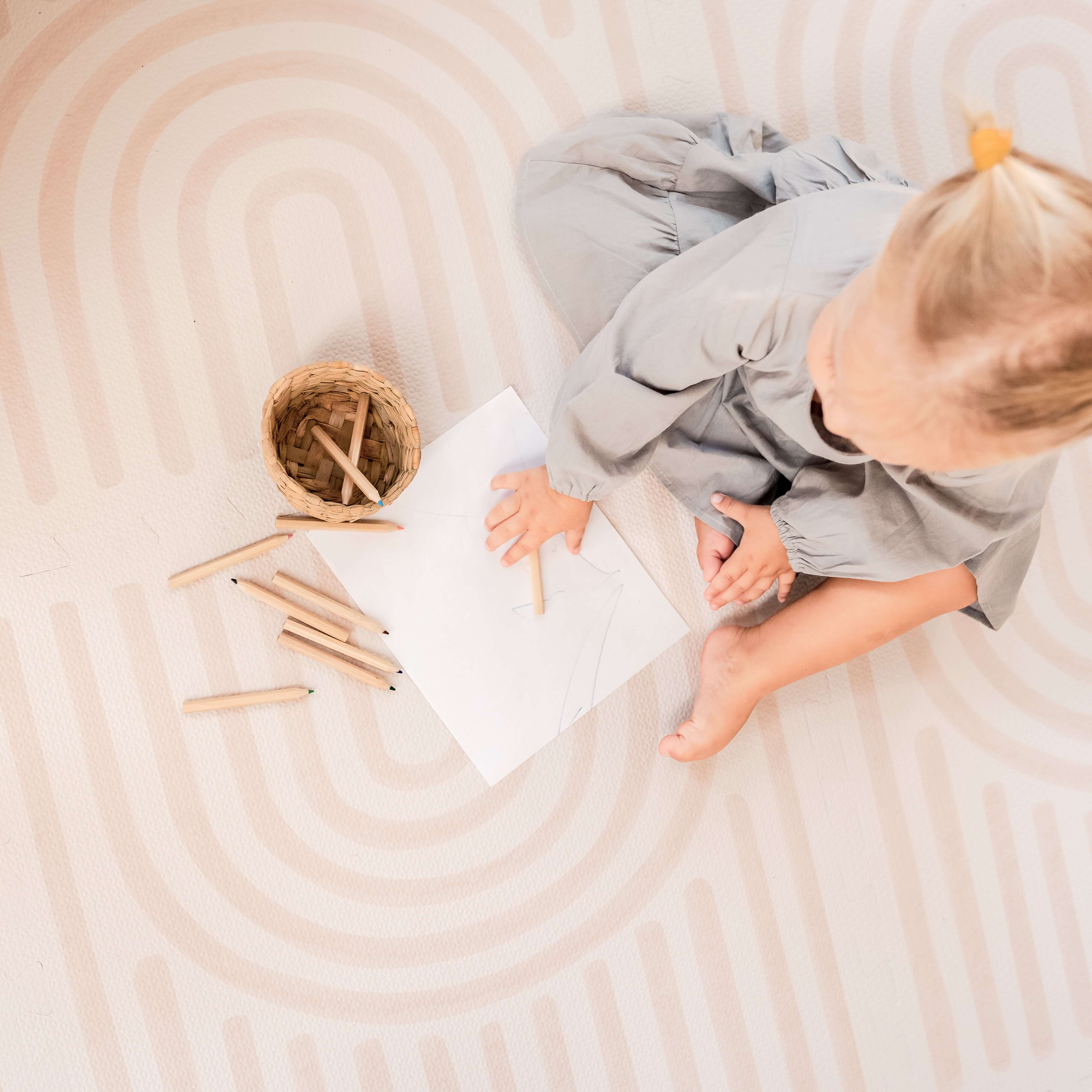Toddlekind Haven Playmat | Linear - Linen - Image 7