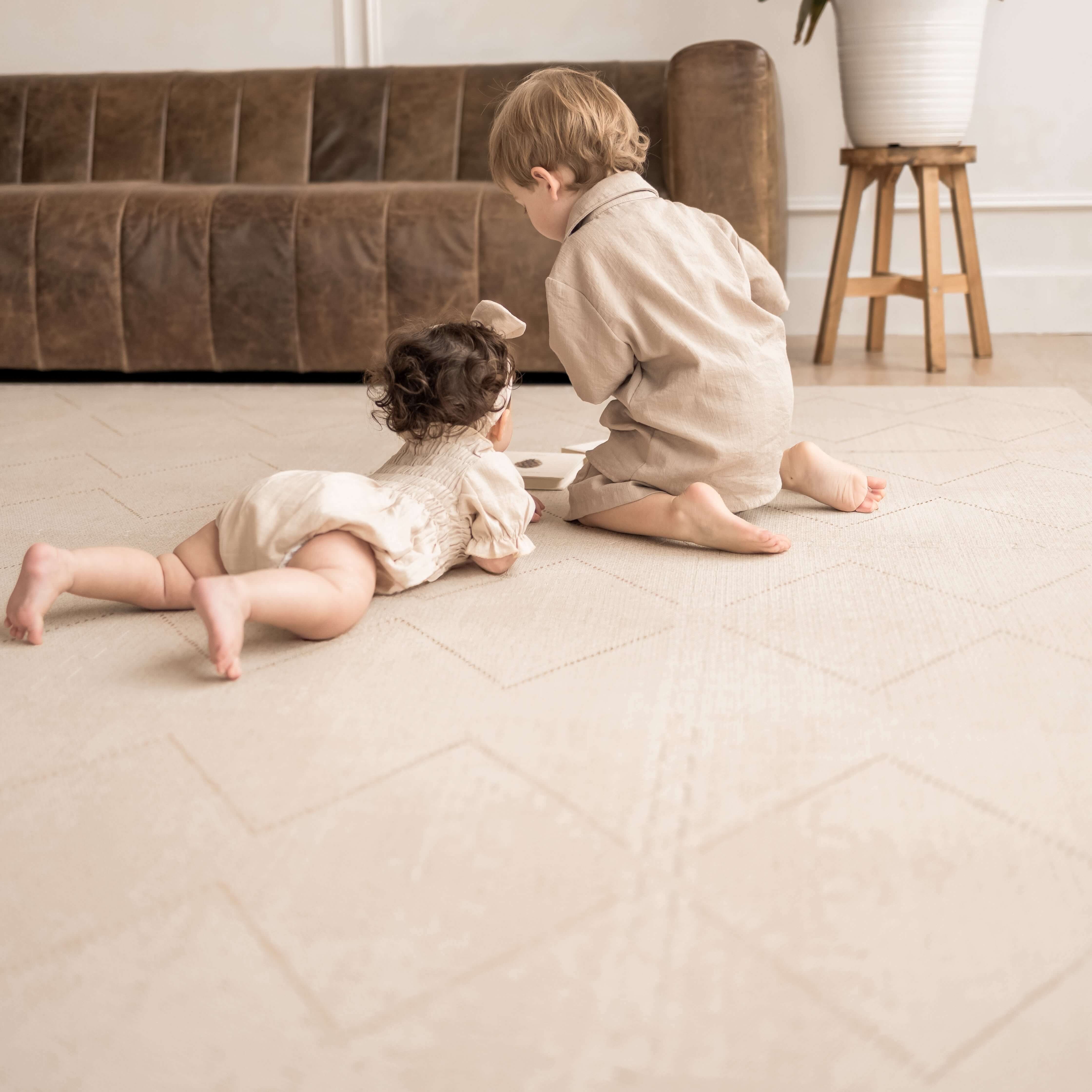 Toddlekind Haven Playmat | Tulum - Bone - Image 3