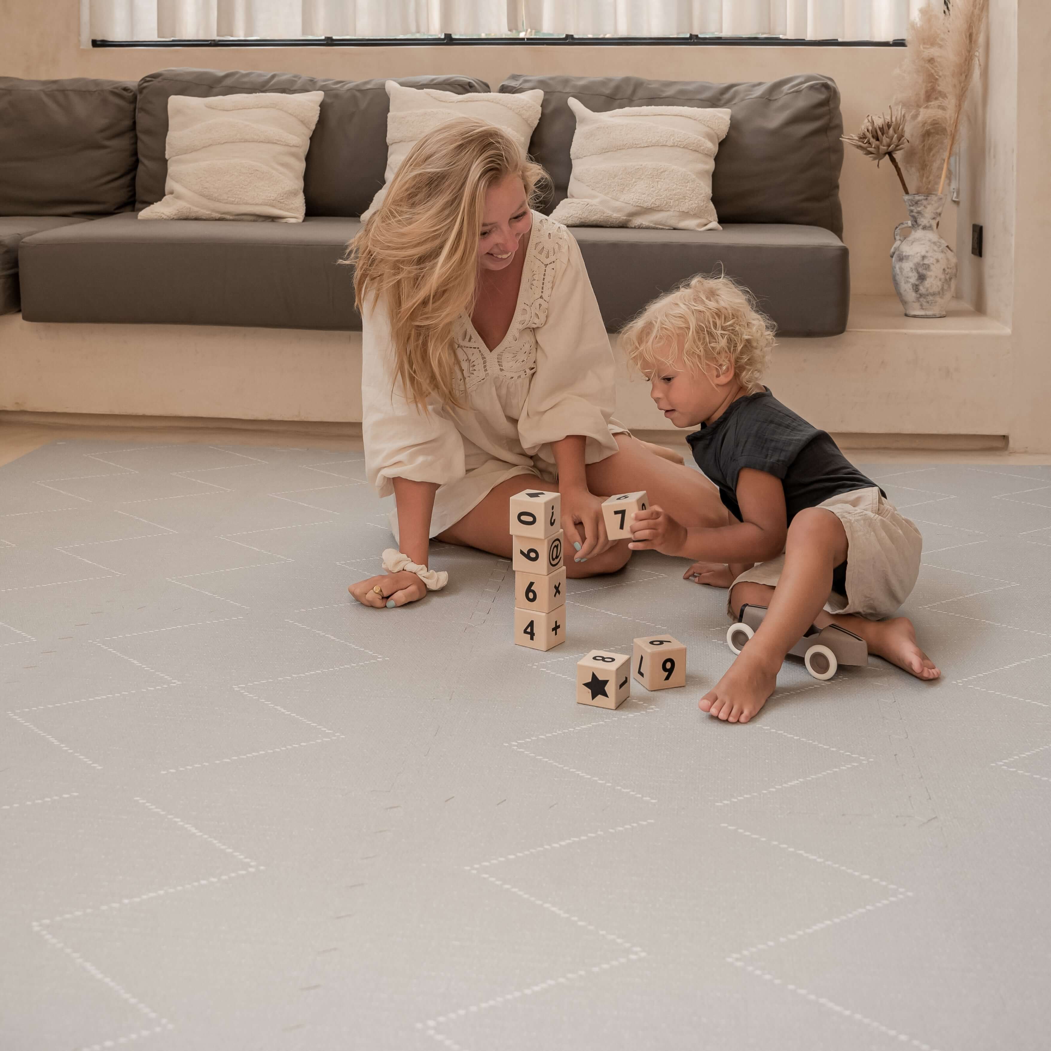 Toddlekind Haven Playmat | Tulum - Stone - Image 2