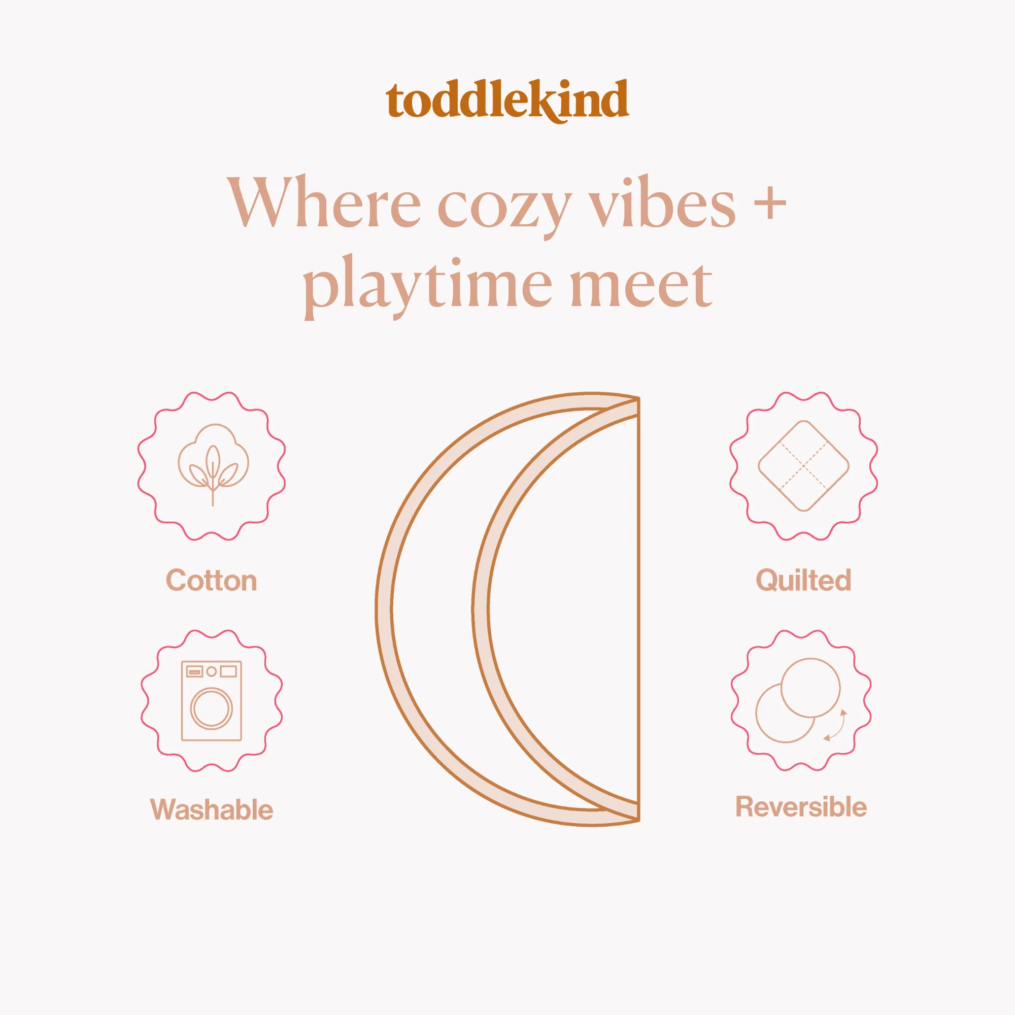 Toddlekind Snuggle Mat | Leaves - Tan - Image 6