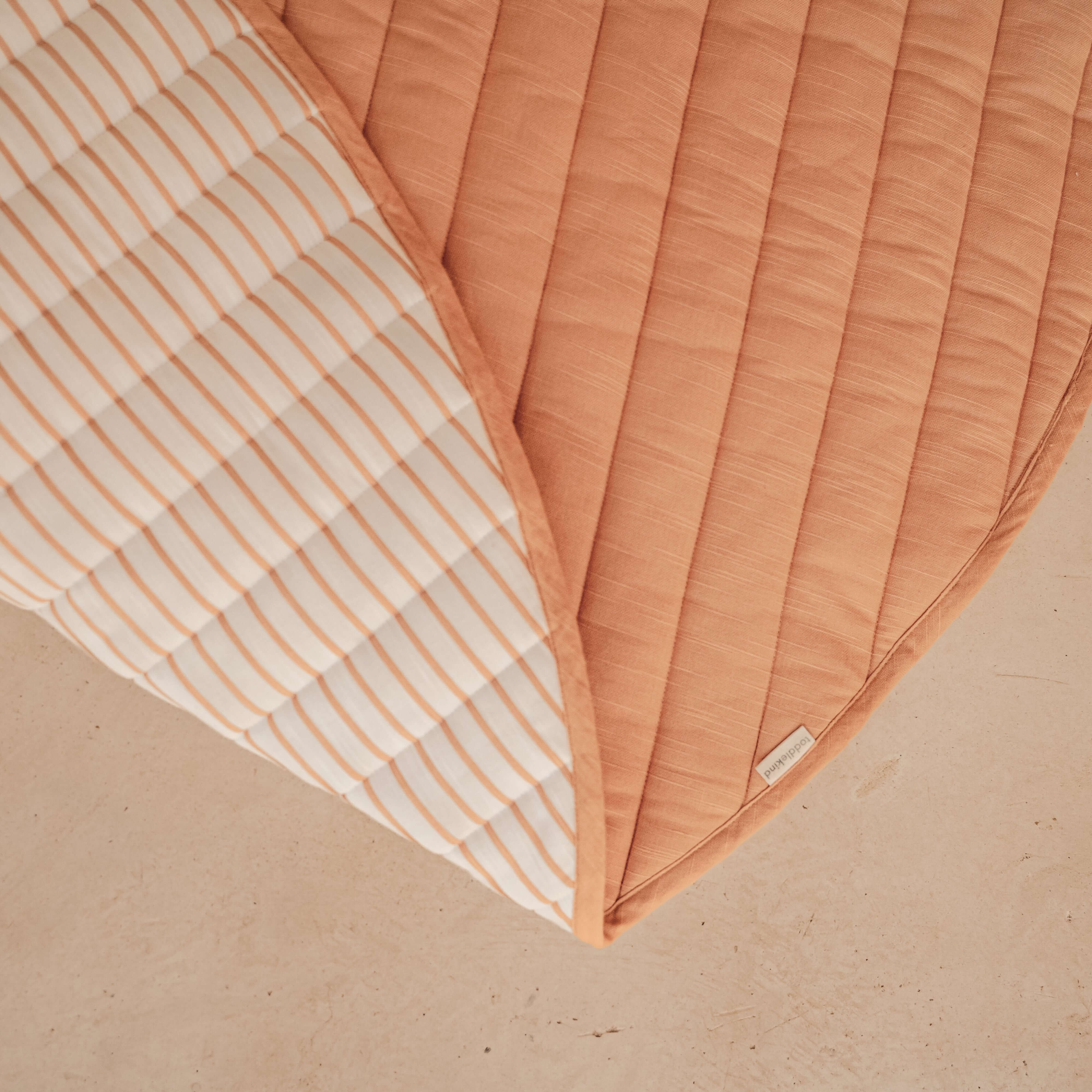 Toddlekind Snuggle Mat | Stripes - Camel - Image 4