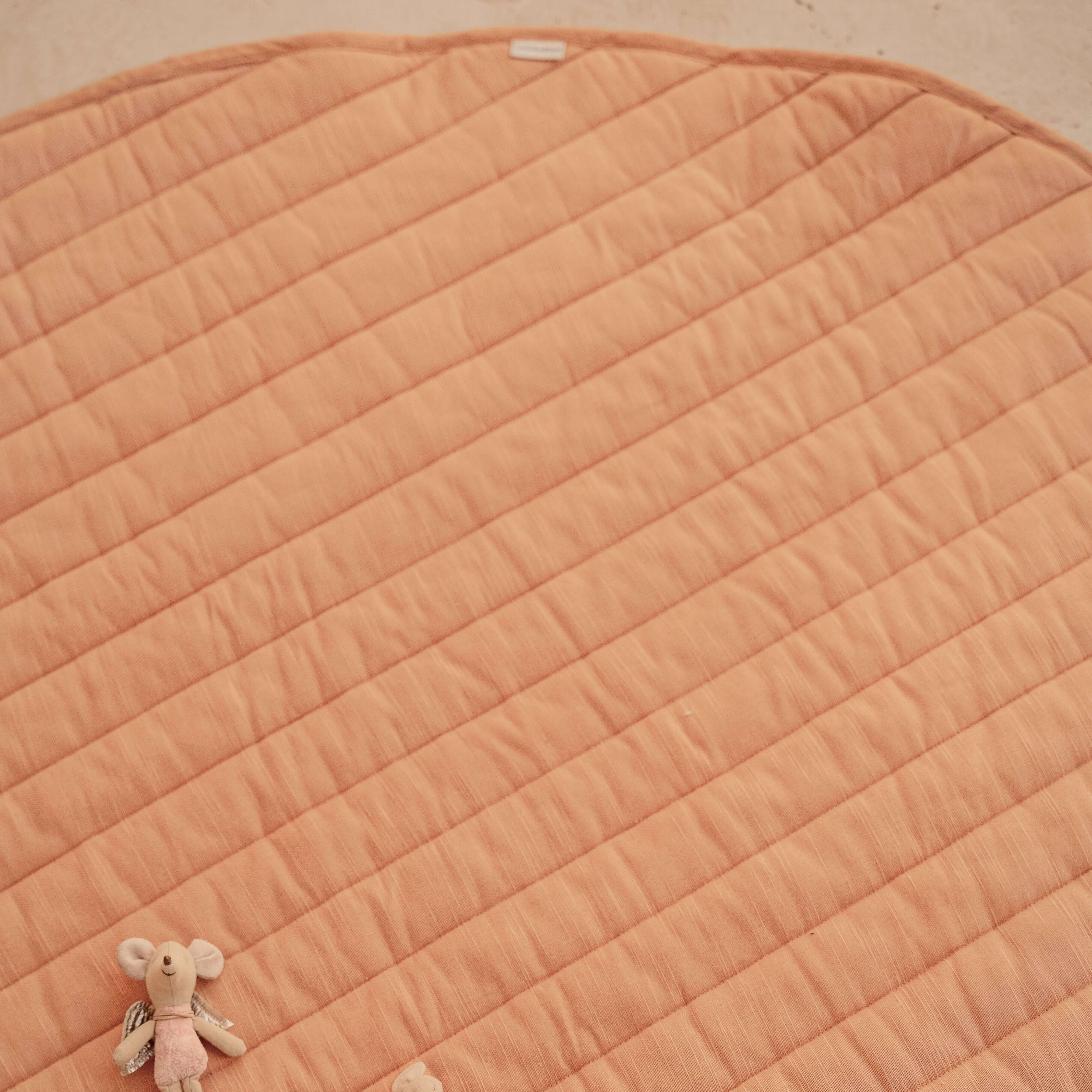 Toddlekind Snuggle Mat | Stripes - Camel - Image 5