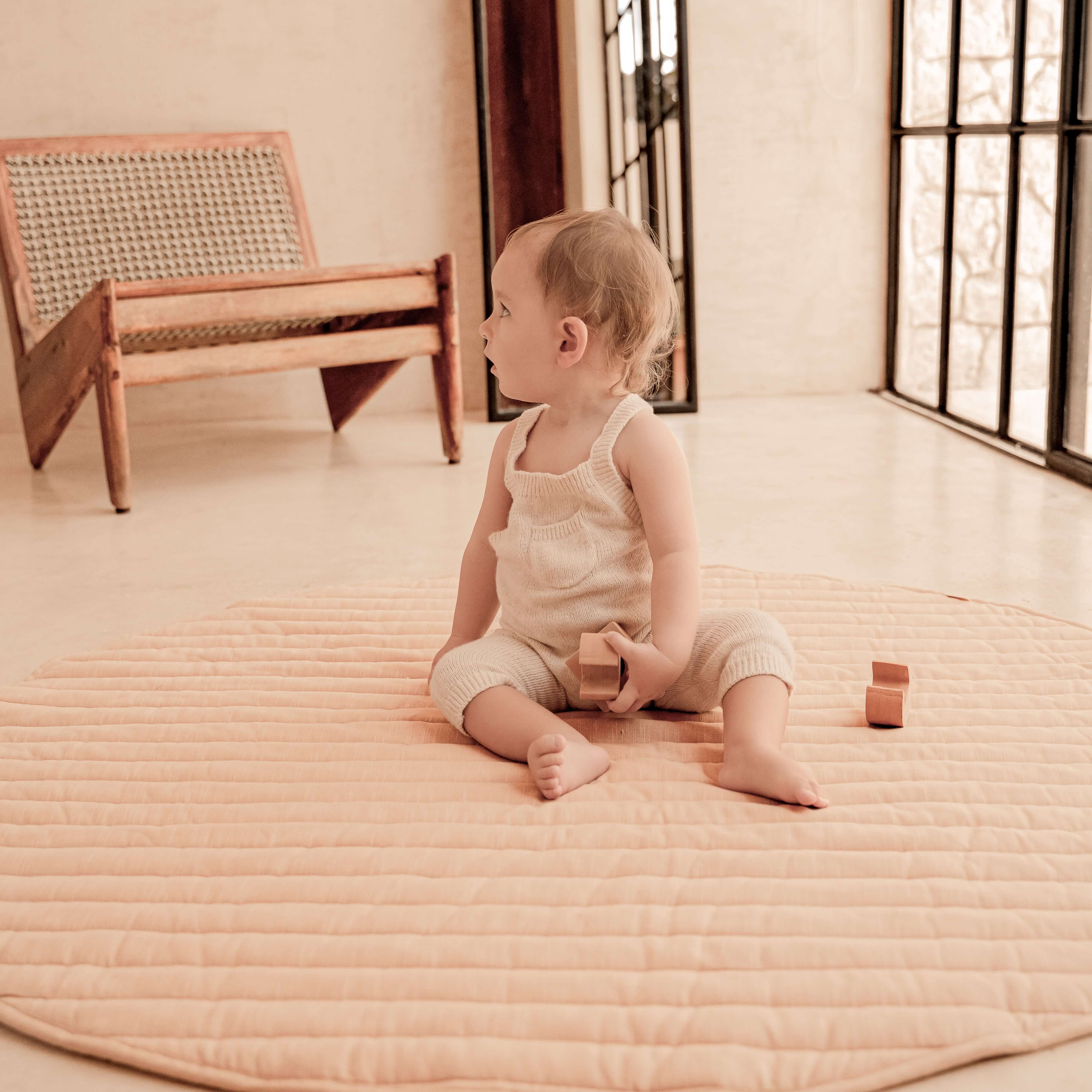 Toddlekind Snuggle Mat | Stripes - Sandstone - Image 10