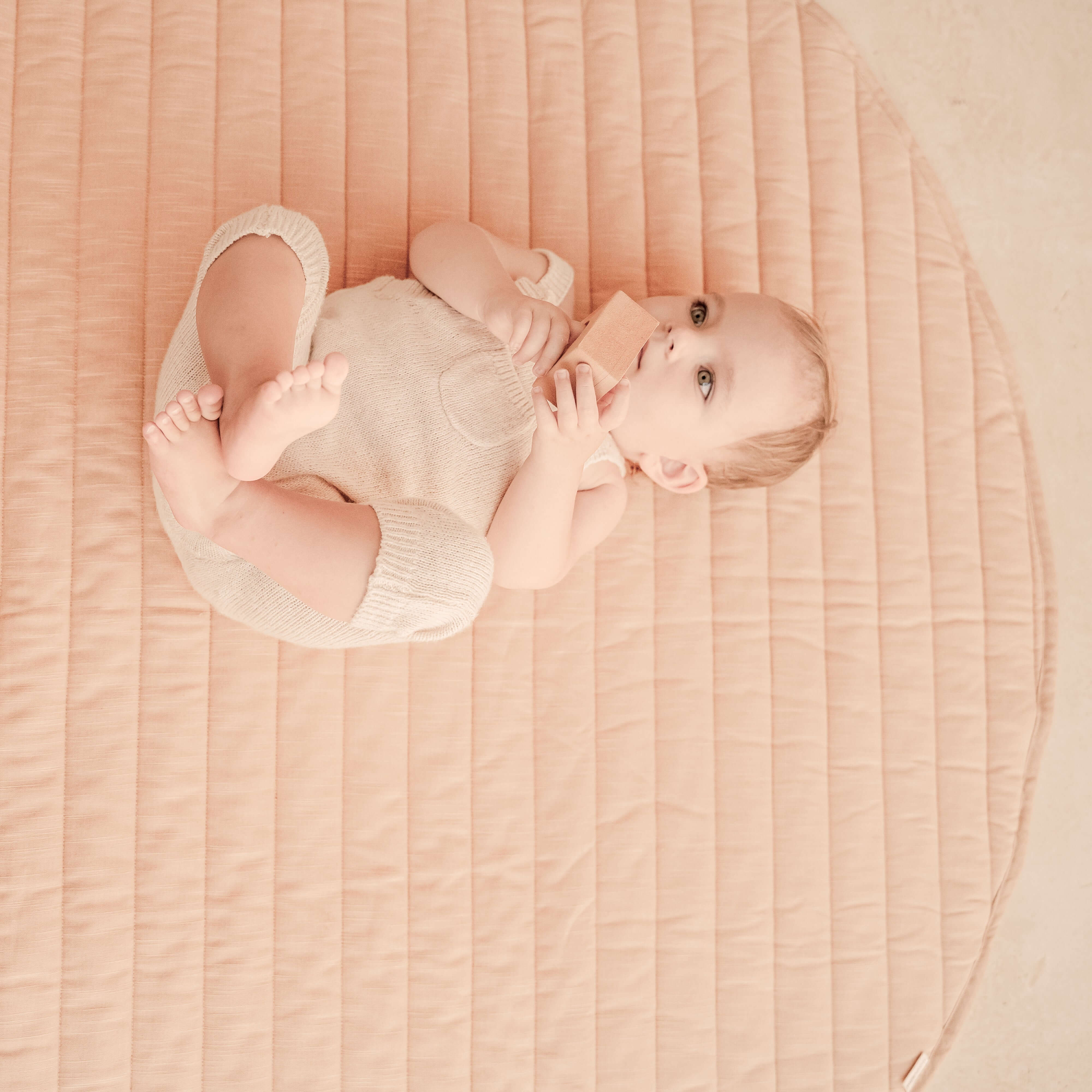 Toddlekind Snuggle Mat | Stripes - Sandstone - Image 8